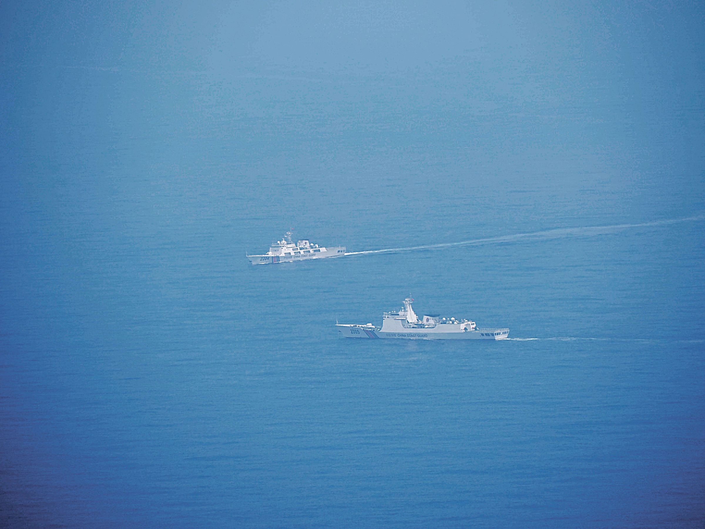 中共近日展開大規模聯合軍演,緊貼台灣領空、領海。(國防部提供)