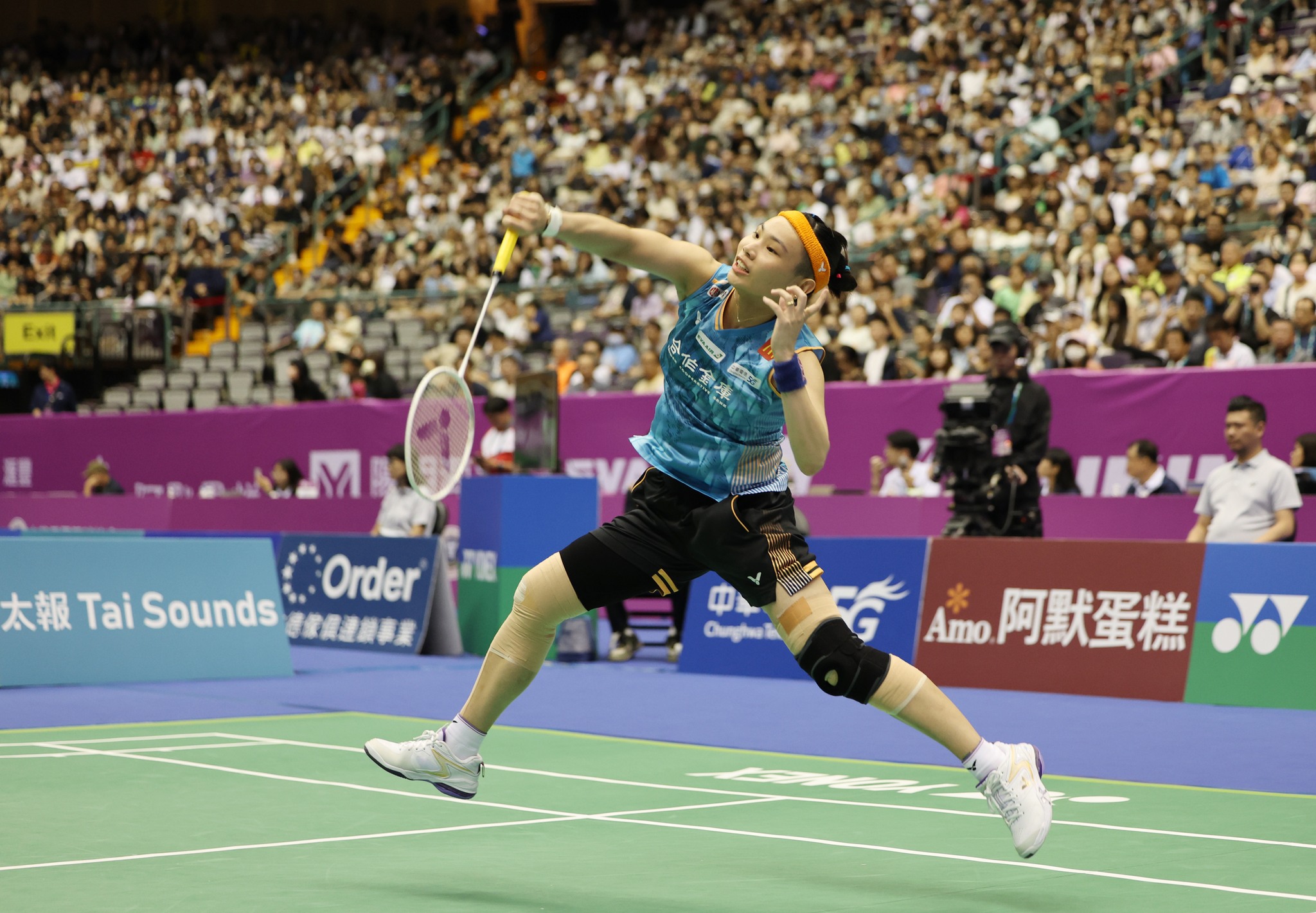 戴資穎飽受膝傷困擾，不過到目前為止她仍持續備賽，將目標鎖定在12月的年終賽。（翻攝自戴資穎臉書）