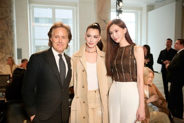 林志玲近日在美國紐約遇到安海瑟薇。（翻攝自林志玲IG）