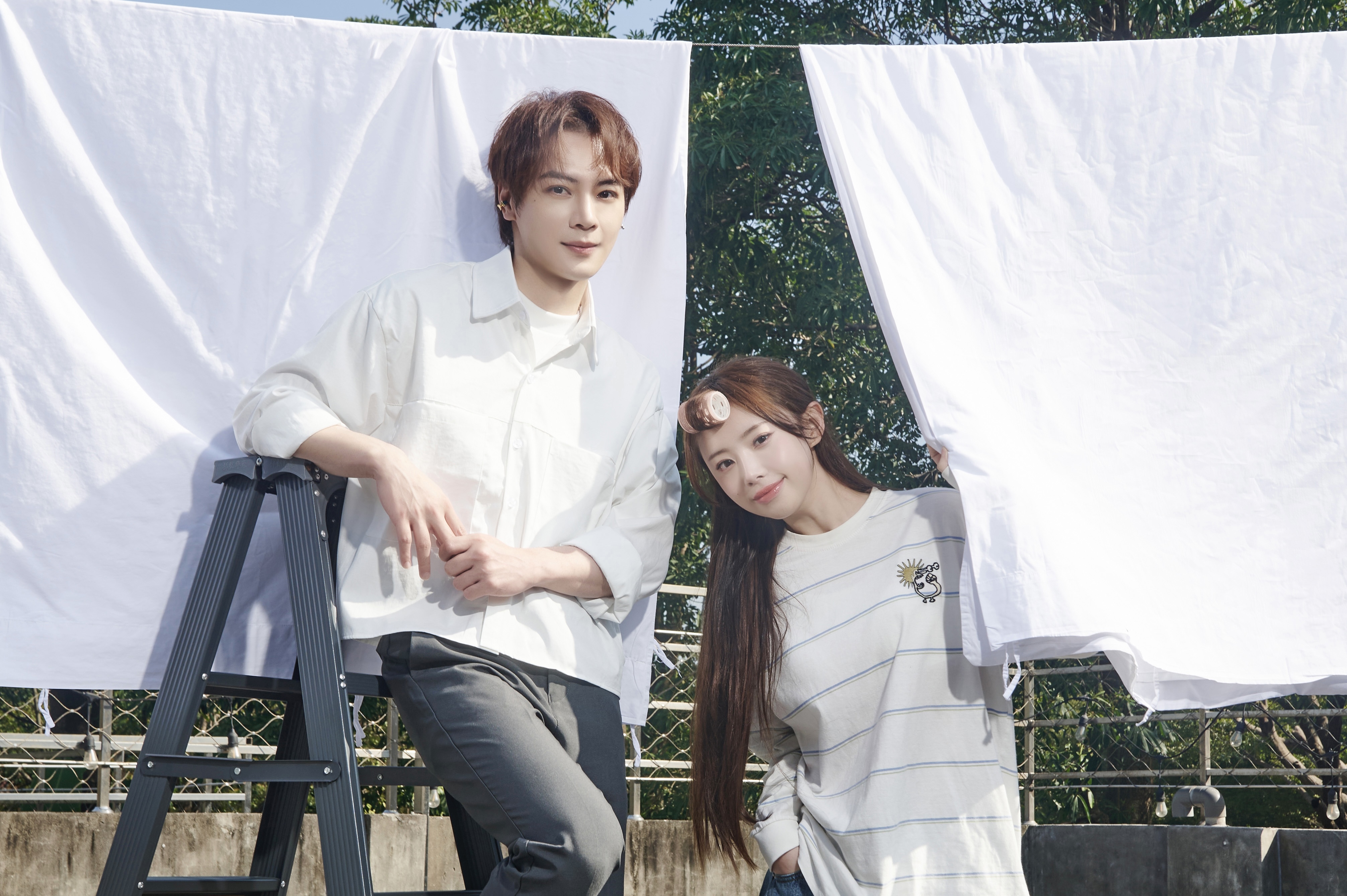 古曜威找來金娜妍擔任女主角合拍MV。（單純夢想文創事業提供）