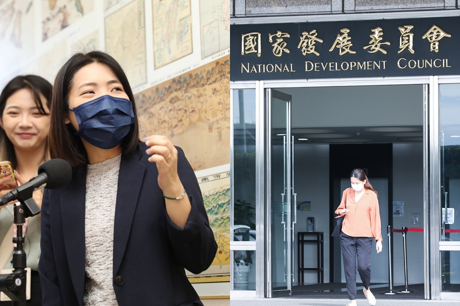 徐巧芯(左)今指控有個攻擊她的帳號IP來自國發會,國發會澄清該IP為地方政府轄下附屬機關。
