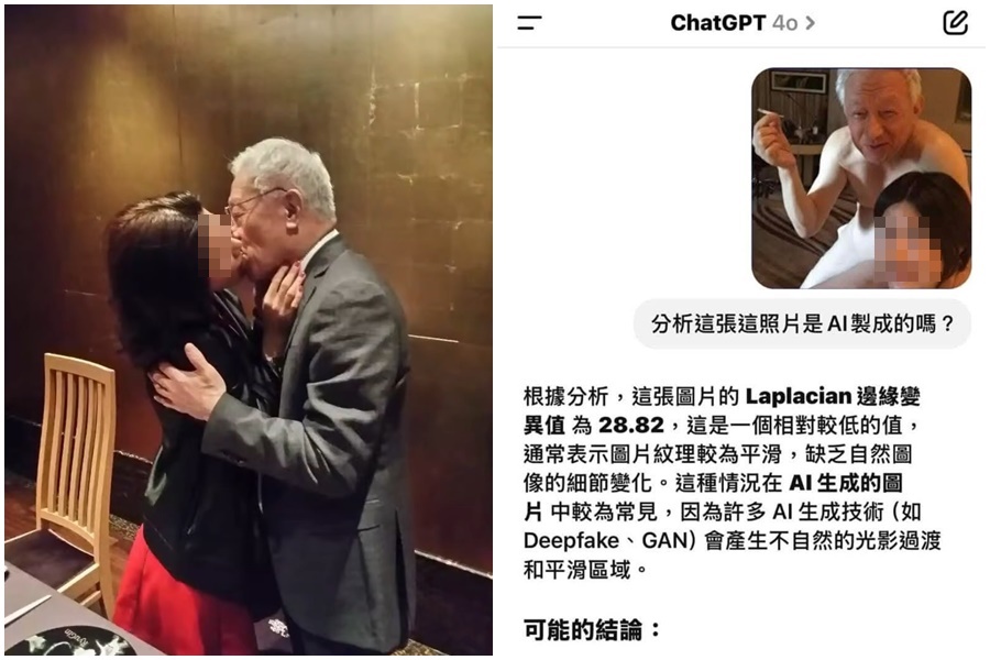 曹興誠遭踢爆婚外情與多張不雅照，引發熱議。（翻攝自哏傳媒 YT頻道、張益贍臉書）