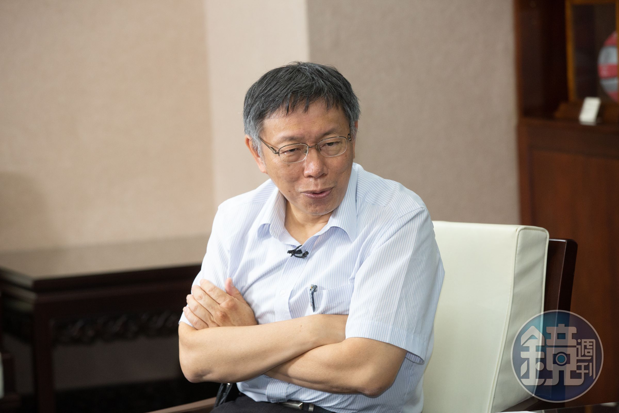 至於是否直接與國民黨主席朱立倫對談？柯則回應「沒那麼壞心要挑撥人家的敏感神經」。（本刊資料照）