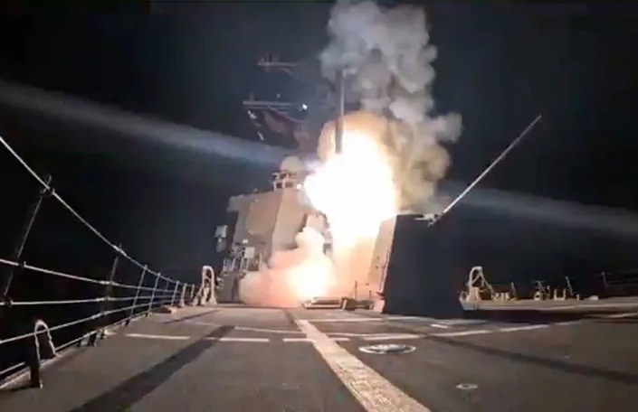 根據CNN報導，美國軍方釋出襲擊奈及利亞ISIS據點的影片。（翻攝自美國Dept. of Defense）