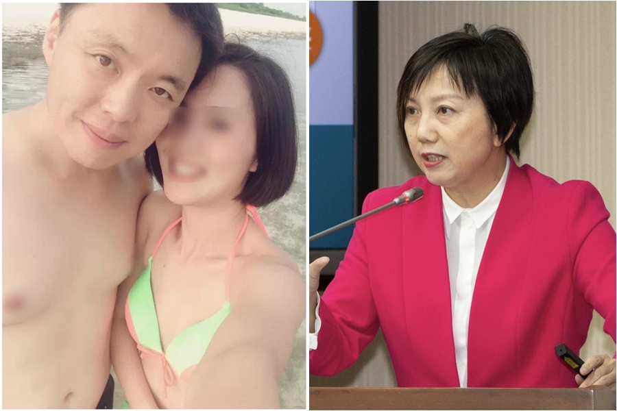 范雲（右圖）不願多談「趙天麟外遇中國籍女子」（左圖），呱吉聲援她遭PTT鄉民打臉。（讀者提供、本刊資料照）