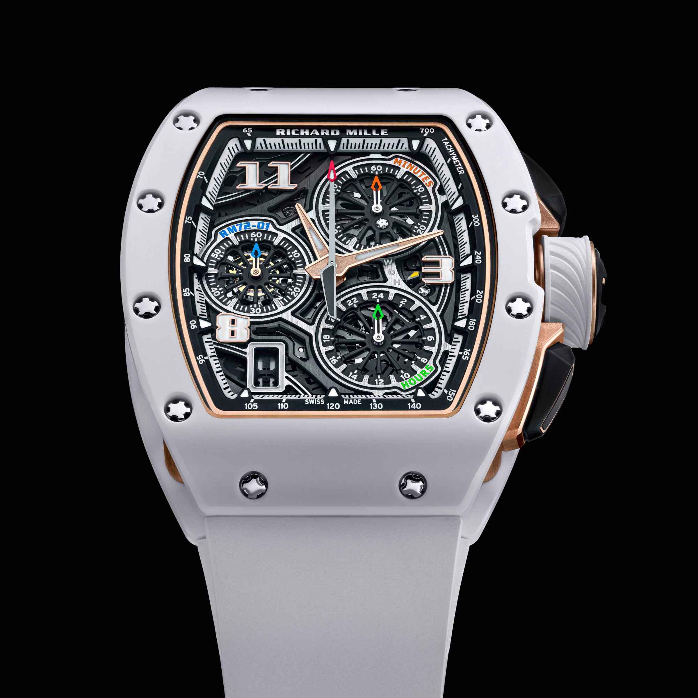 RICHARD MILLE RM 72-01 自製機芯計時碼錶。