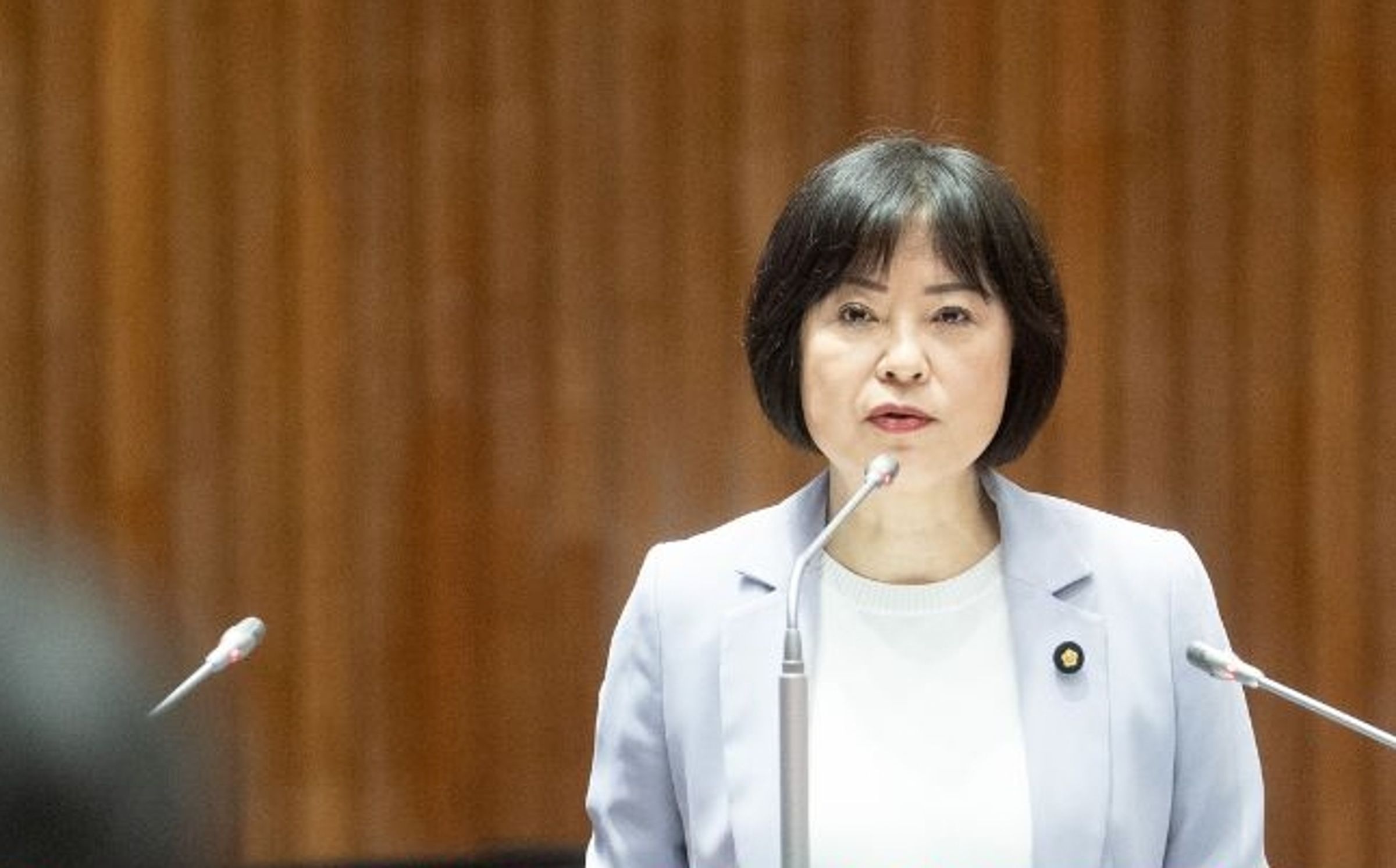 林月琴今(29日)受邀參加記者會,籲「勿把民團當橡皮圖章」。(翻攝自臉書 @林月琴 Yueh-Chin)