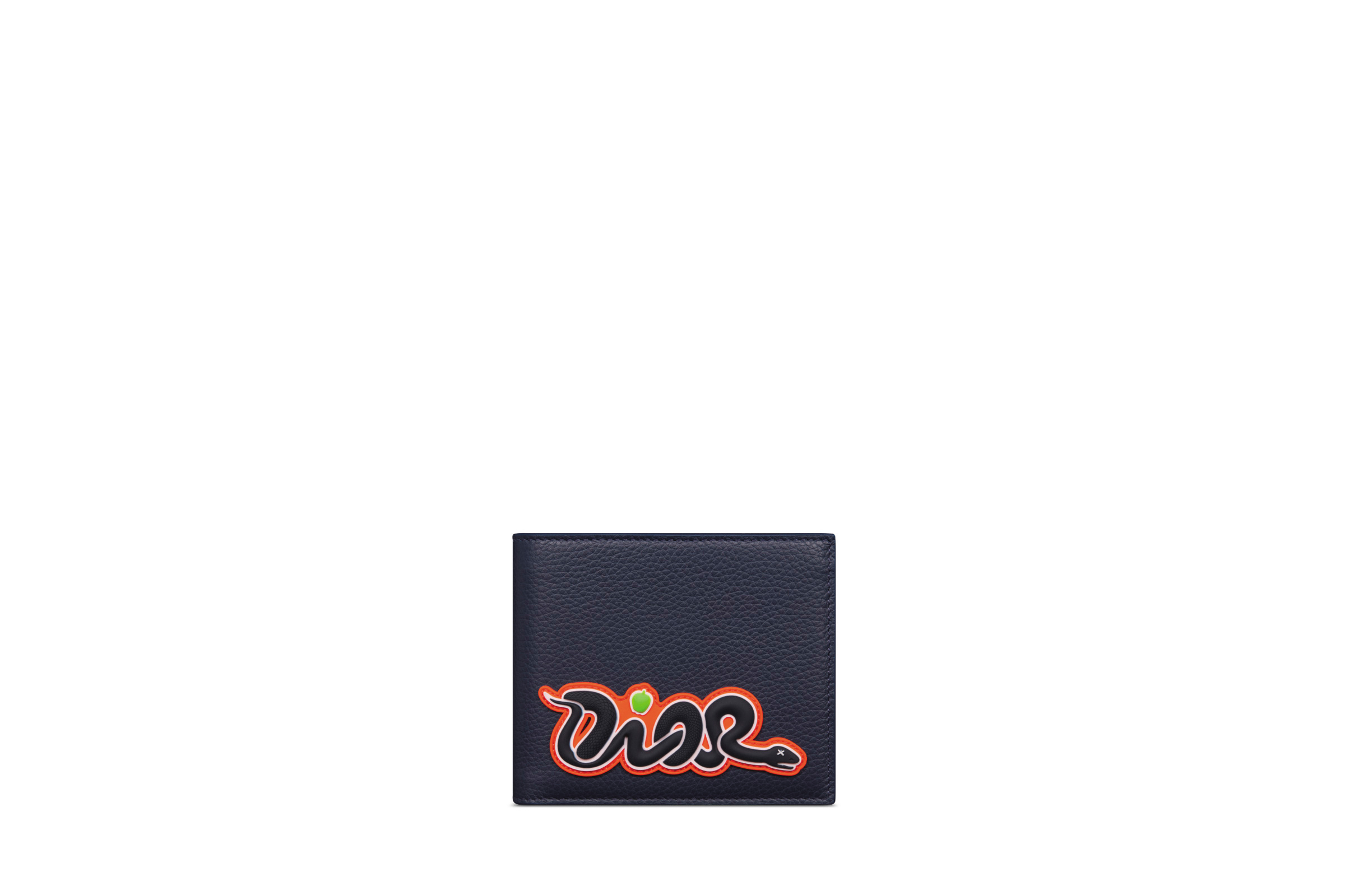 DIOR x KAWS黑色皮夾。NT$17,000(迪奧提供)