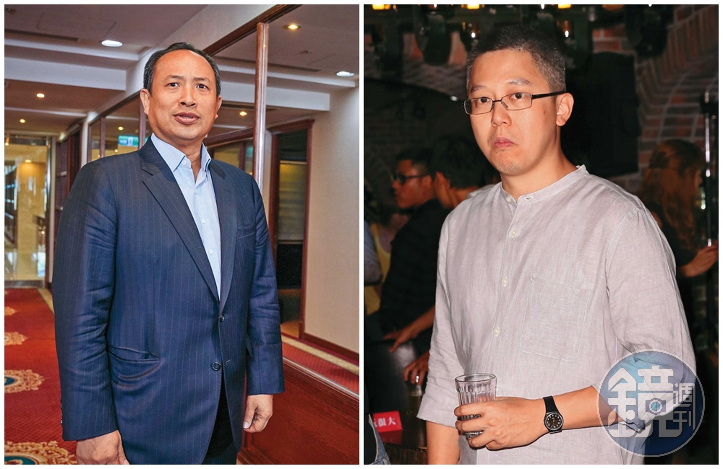 日前耐斯集團二代、國票證副董事長陳冠如（左）解職案未通過。旺旺集團二代蔡紹中（右）近年來與耐斯集團二代屢次短兵相接。
