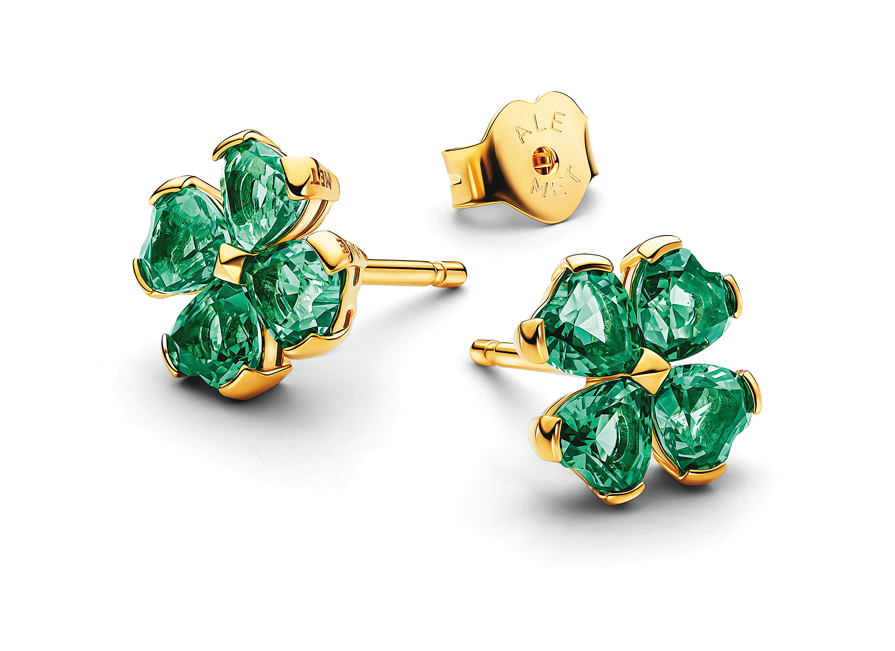 璀璨幸運草耳環 NT$5,580。（PANDORA提供）