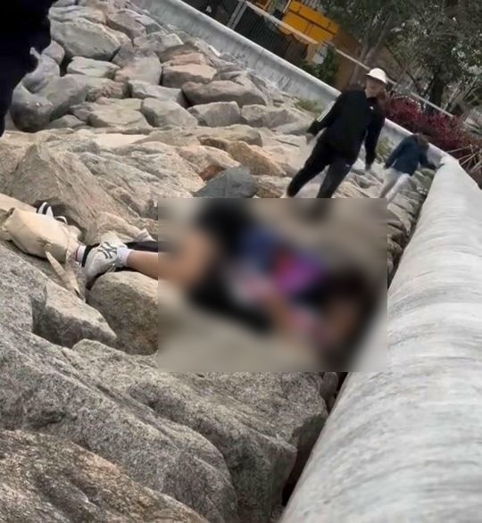 不少網友看過影片都表示震驚，有人認出拍攝地點疑是香港的將軍澳海濱公園。（翻自lihkg.com）
