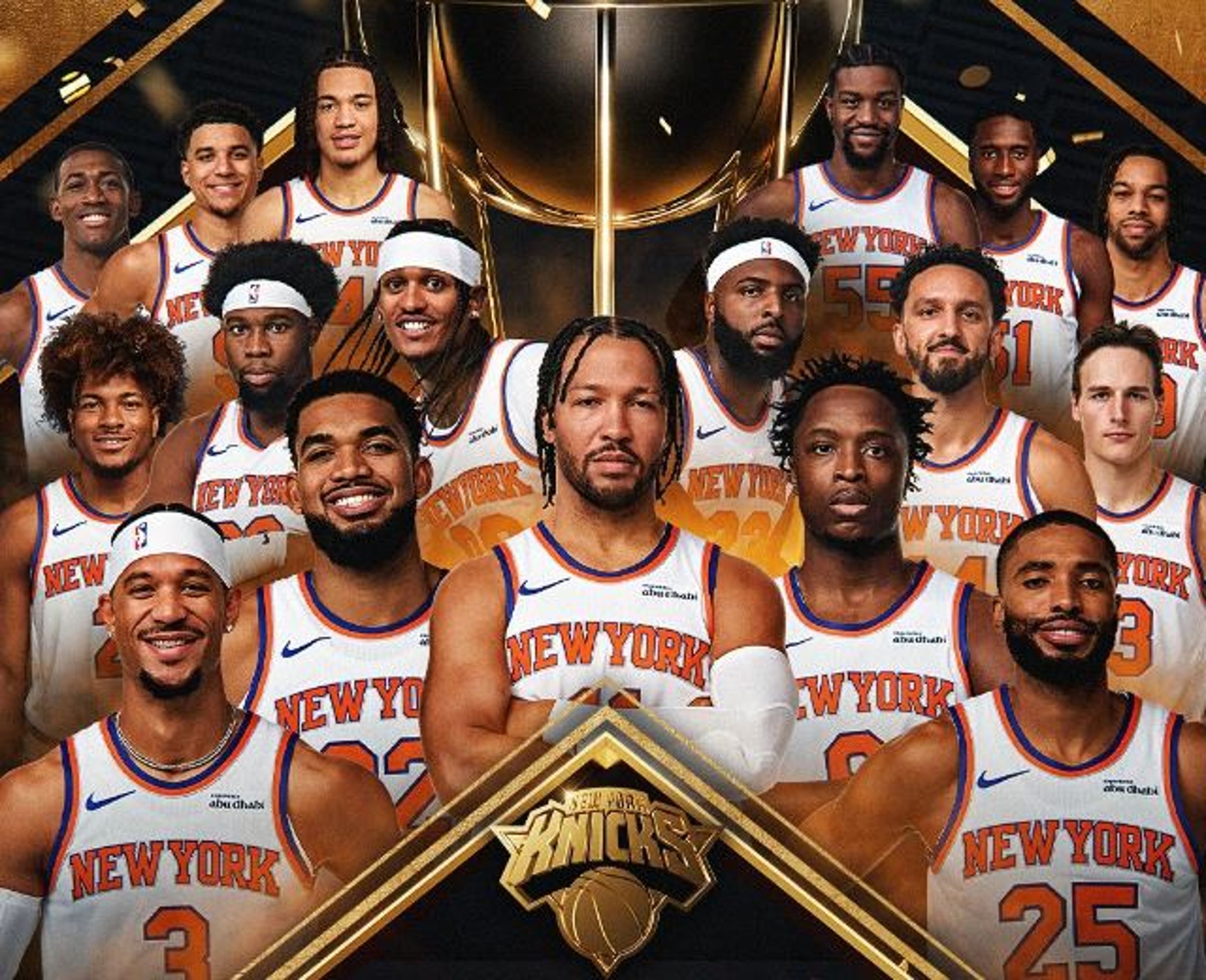 尼克隊拿下NBA盃總冠軍。（翻攝X@NBA）
