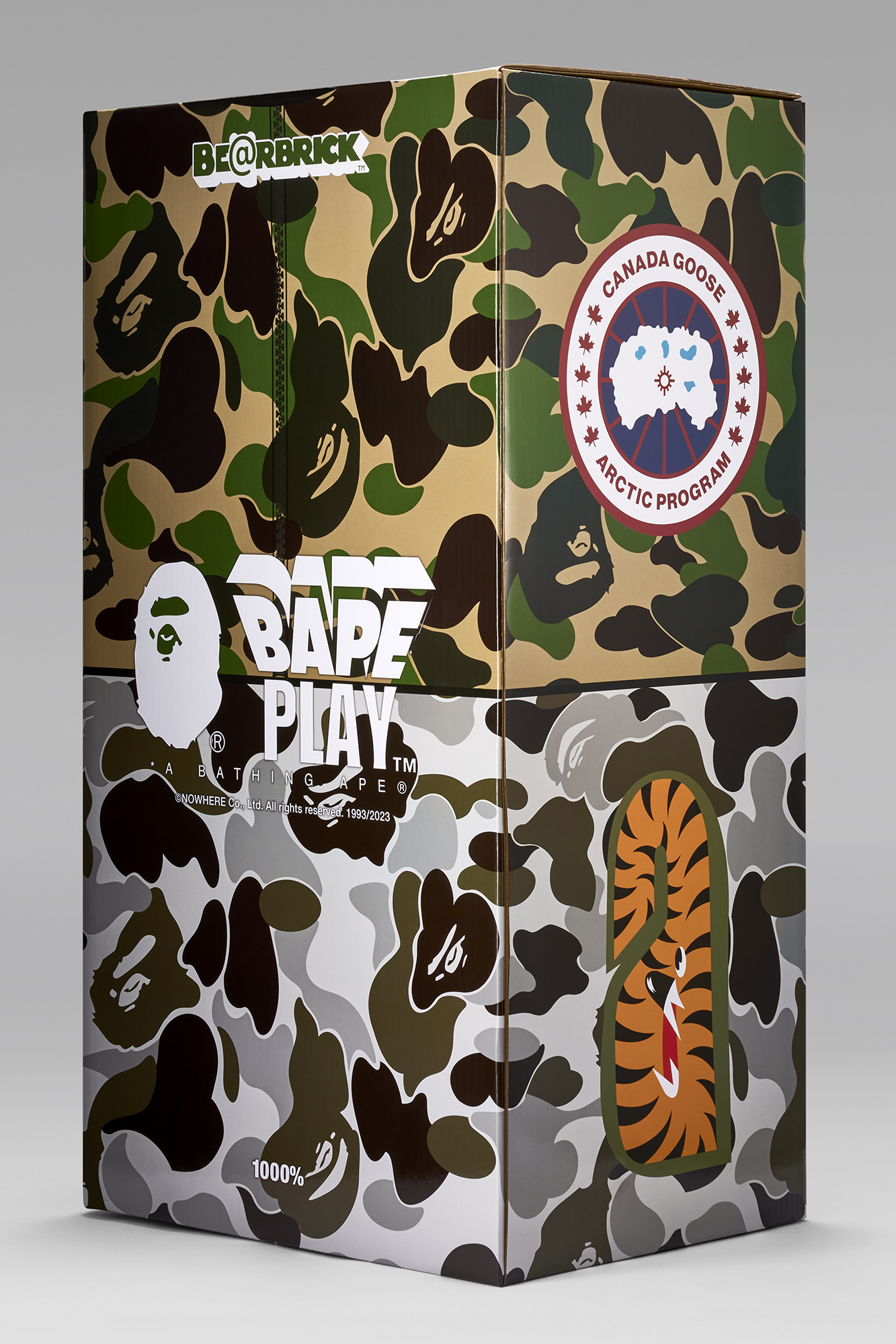 ABC Crofton BE@RBRICKs 1000%公仔外包裝。（CANADA GOOSE提供）