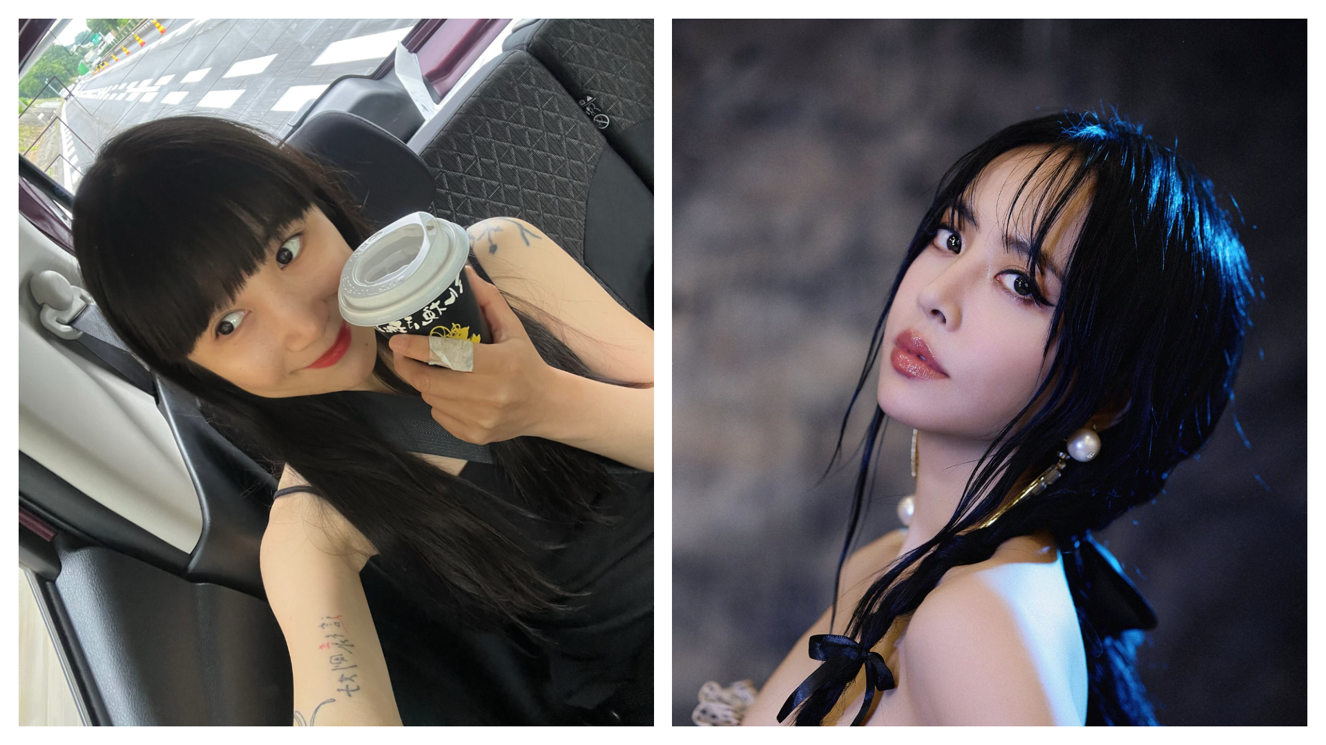 NanaQ再發文，認為網友對她與Jolin差別對待。（翻攝自臉書@蔡依林、NanaQ）