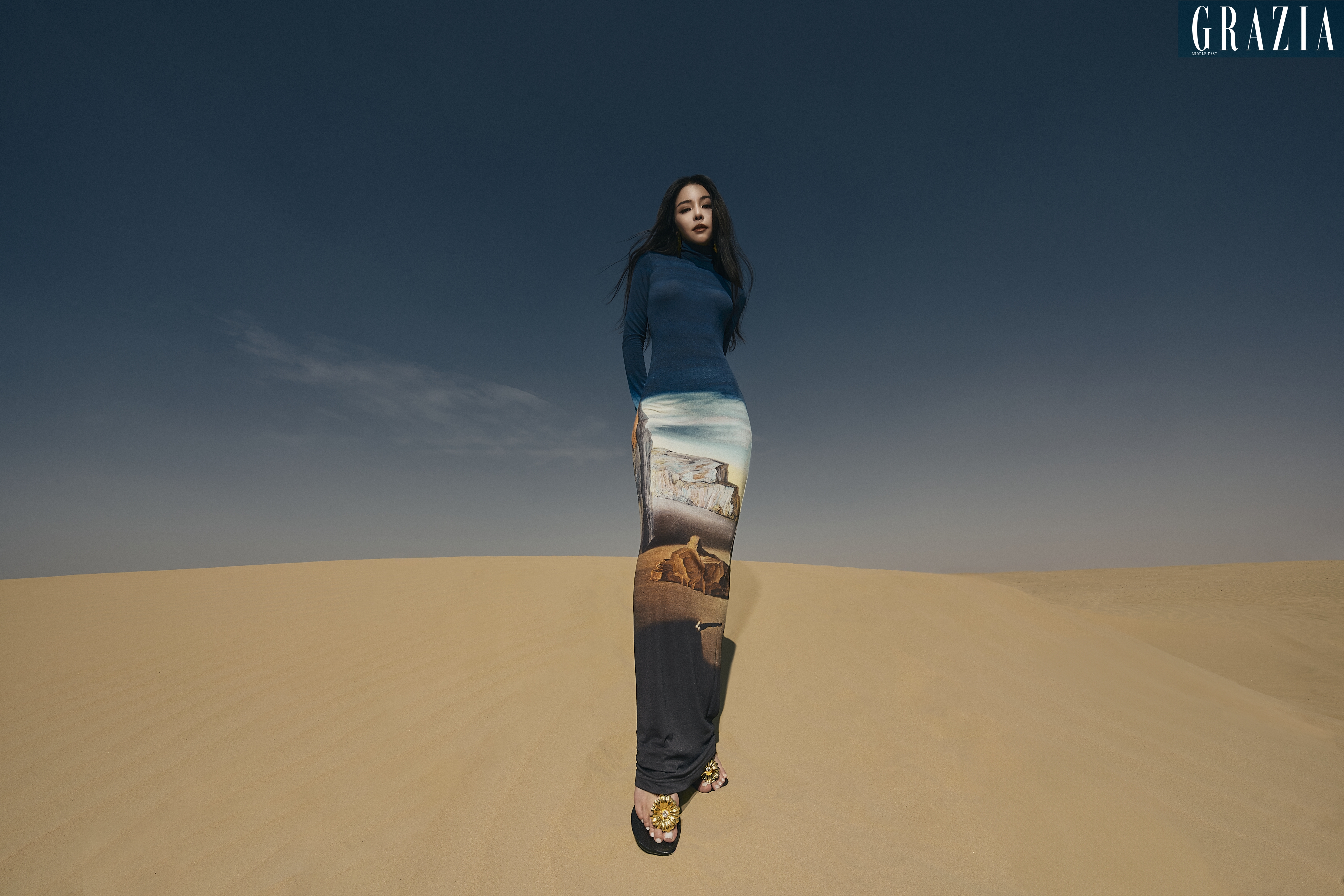 盤點李毓芬今年在時尚、音樂領域的亮眼成績單！圖為李毓芬登上《Grazia Middle East》中東雜誌封面照片。