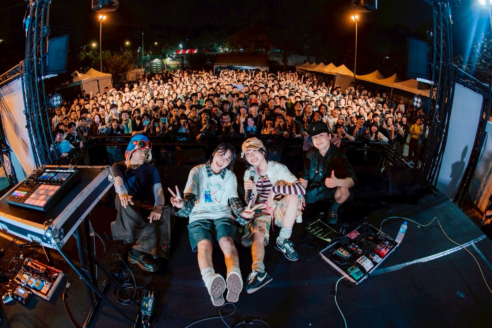 Tota表示能與163braces同台合唱很愉快。（浮現祭、波麗佳音提供）