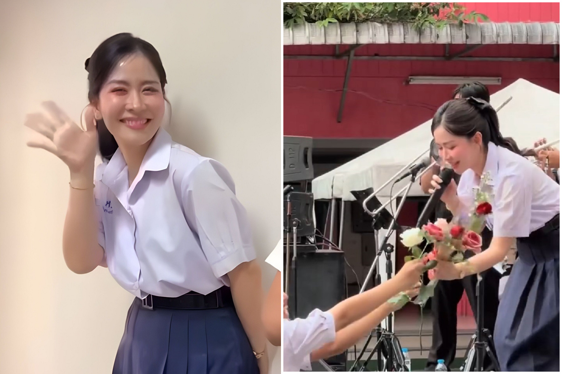 這不是女團偶像簽唱會，人家是校長！男網友轟動「想報名念這學校」。（翻自臉書）