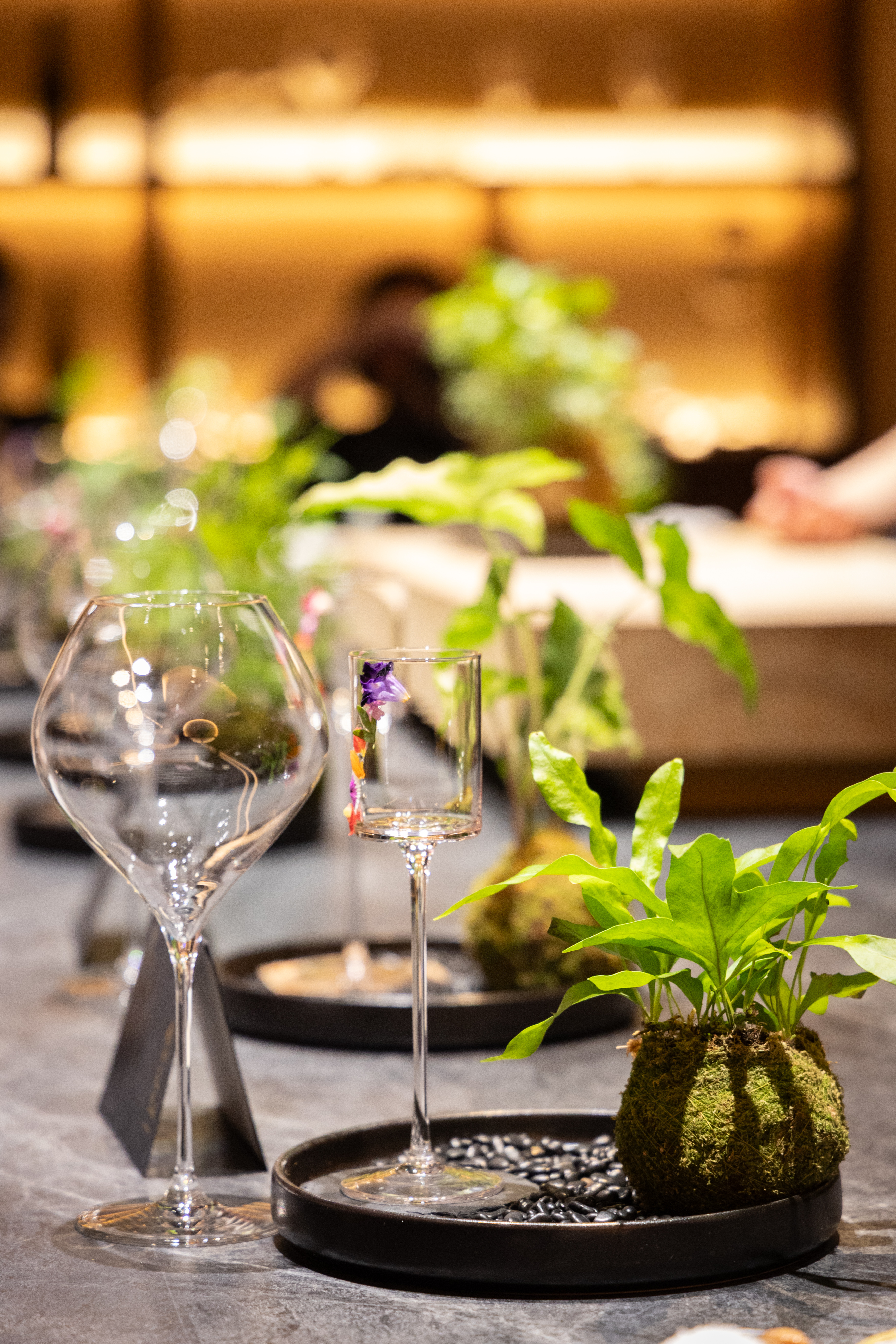 用餐前第一步驟是挑選植栽「坐檯」，每株植物竟然都還有自己的名字。