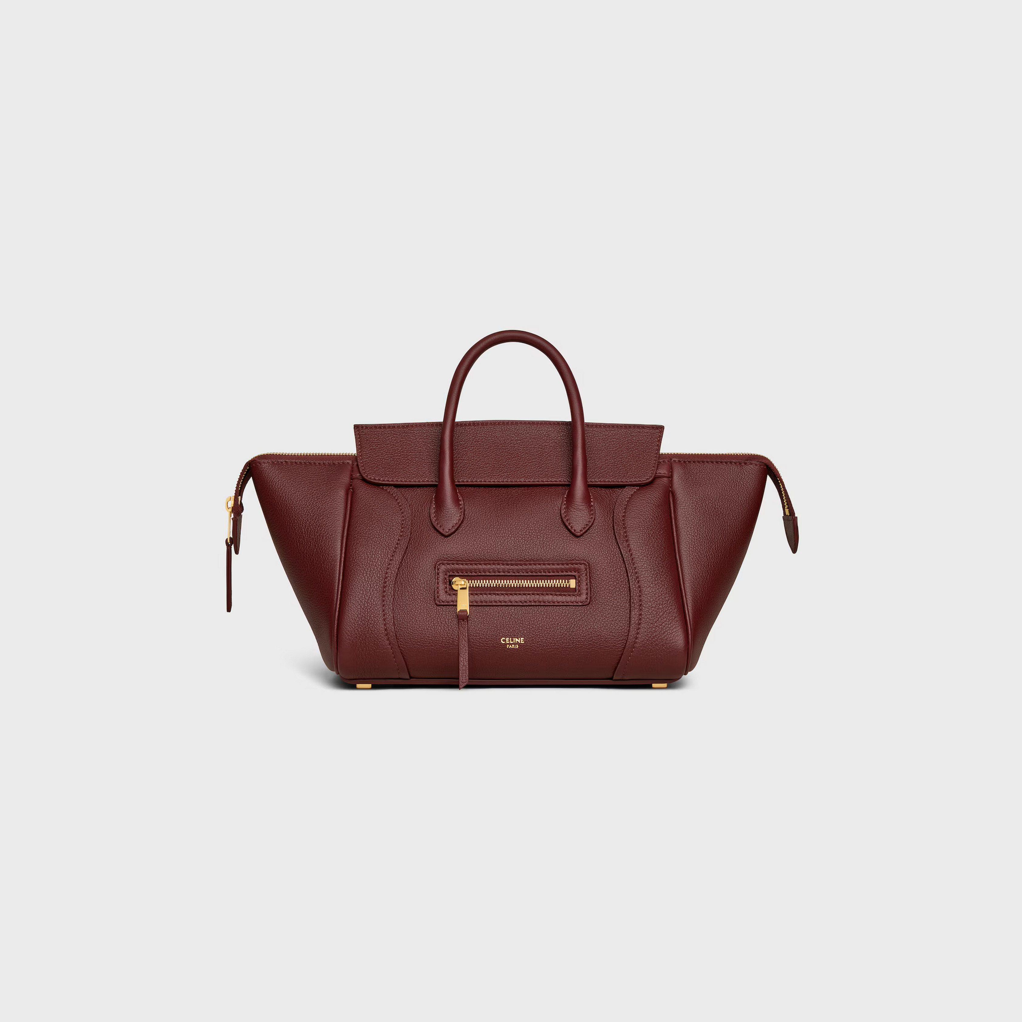 Luggage粒面牛皮革小型手袋。NT$110,000