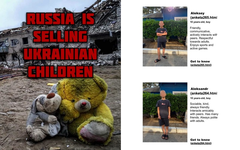 烏克蘭揭露俄羅斯系統性綁架兒童黑幕，「宛如21世紀奴隸市場」。（翻攝自Threads）