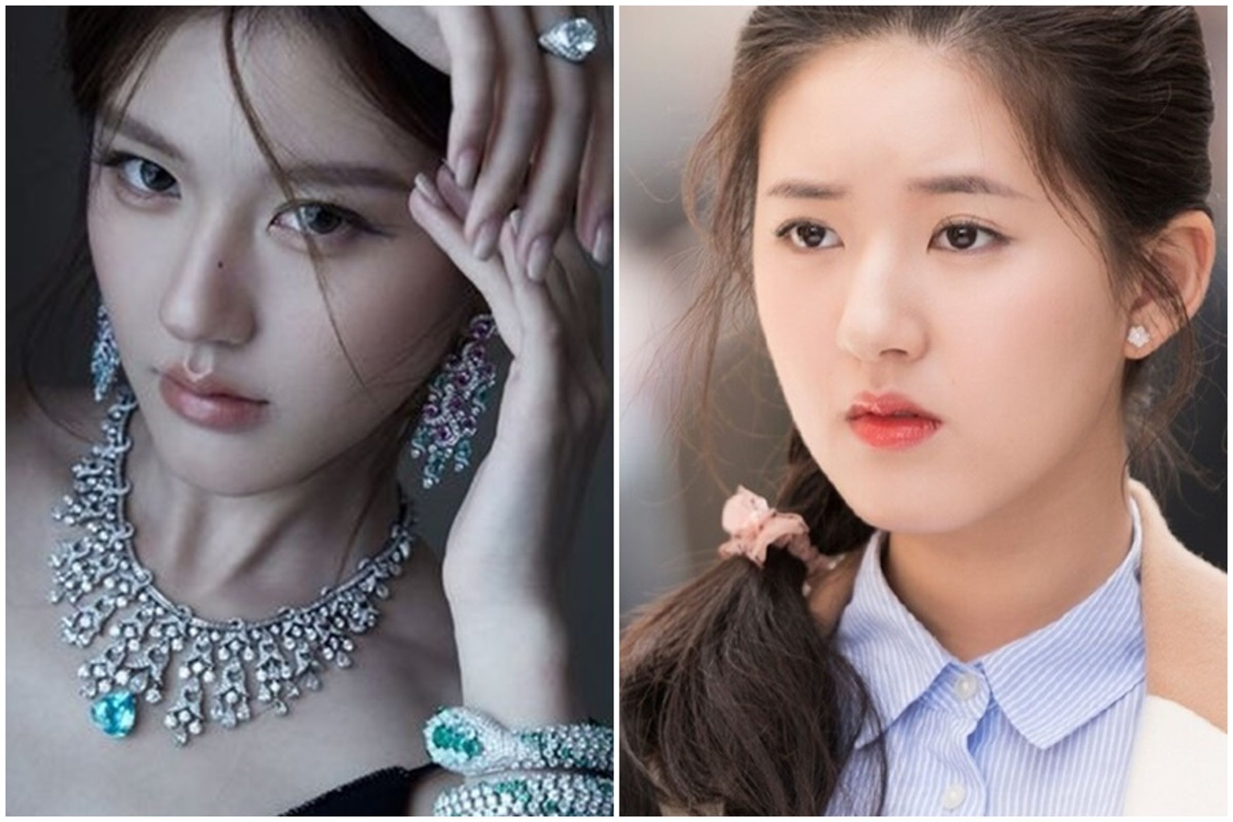 中國女星趙露思甜美亮麗,最近釋出的照片外形美豔,頻遭質疑動刀外形,引發話題。(翻攝自趙露思微博)