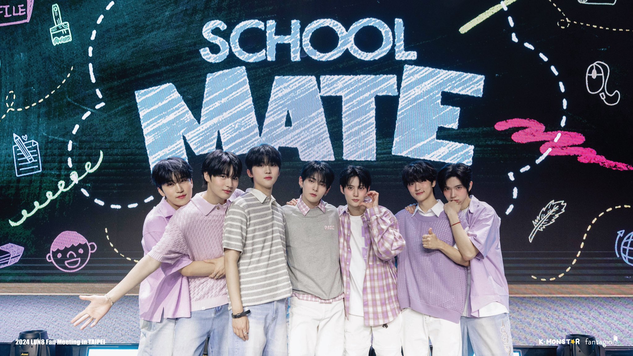 LUN8是Fantagio娛樂推出的男團，前年出道後便積極走訪海外。（翻攝自K-MONSTAR臉書）