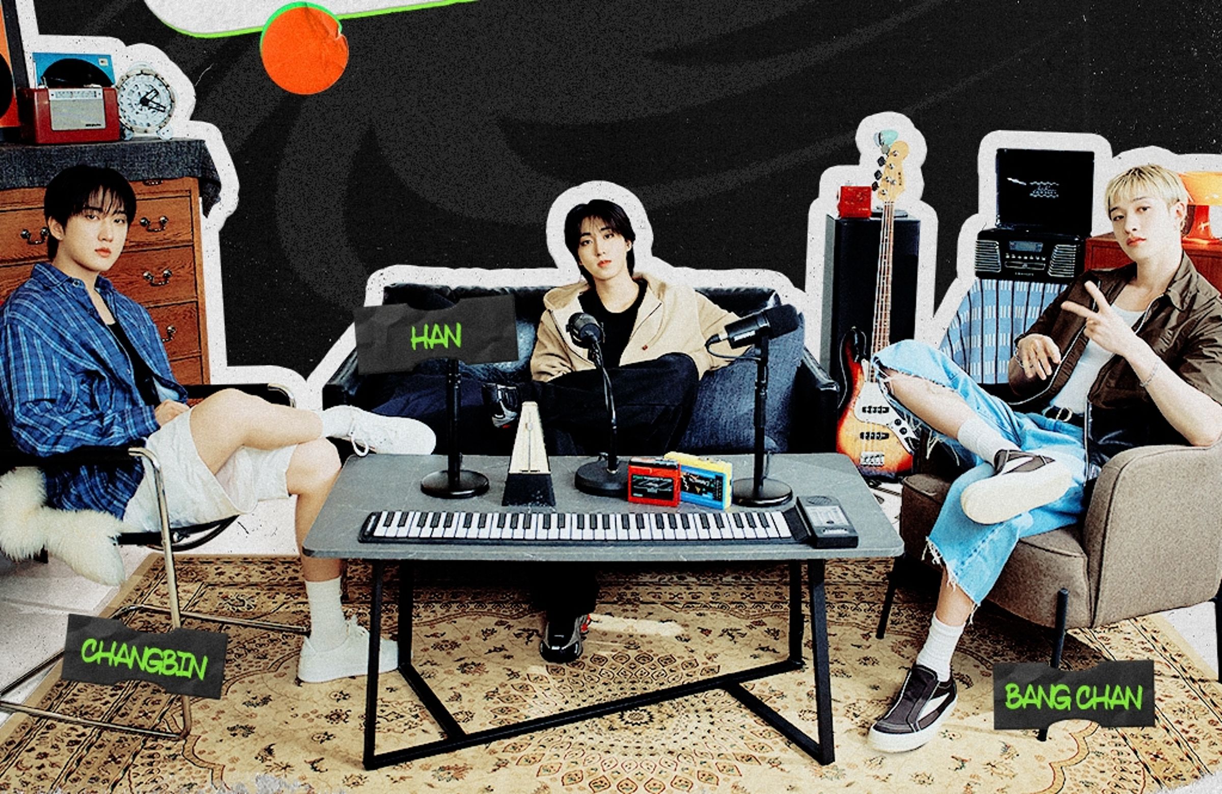 Stray Kids創作核心3RACHA將在節目中分享創作歷程、幕後故事與日常互動。(Spotify提供)