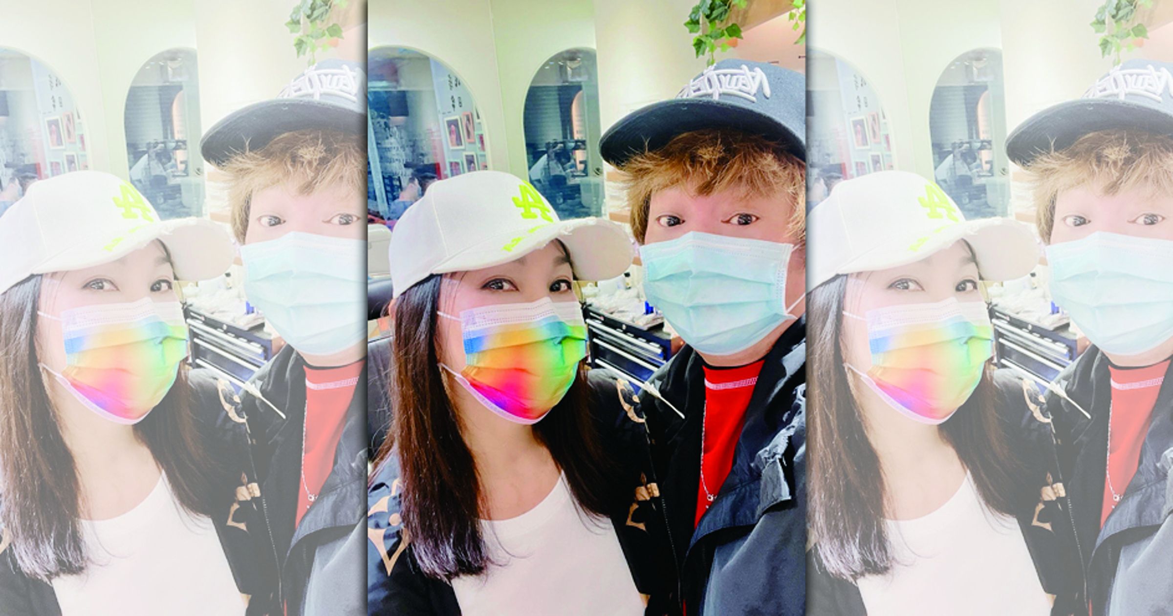 曹西平開飾品店時,陳美鳳多次探望。(翻攝曹西平的粉絲愛團臉書)