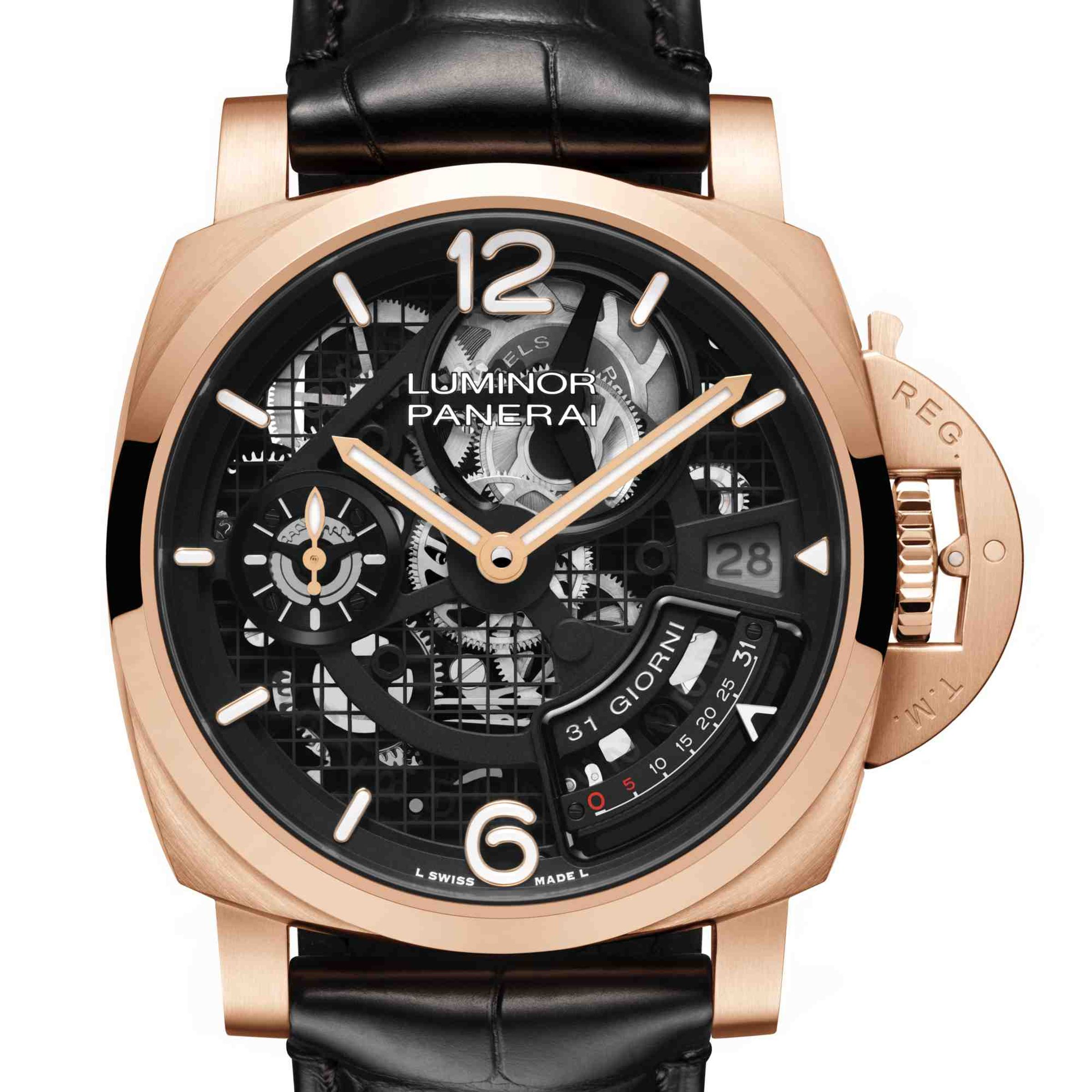 沛納海全新 Luminor 31 Giorni PAM01631,擁有長達 31 日的動力儲存。