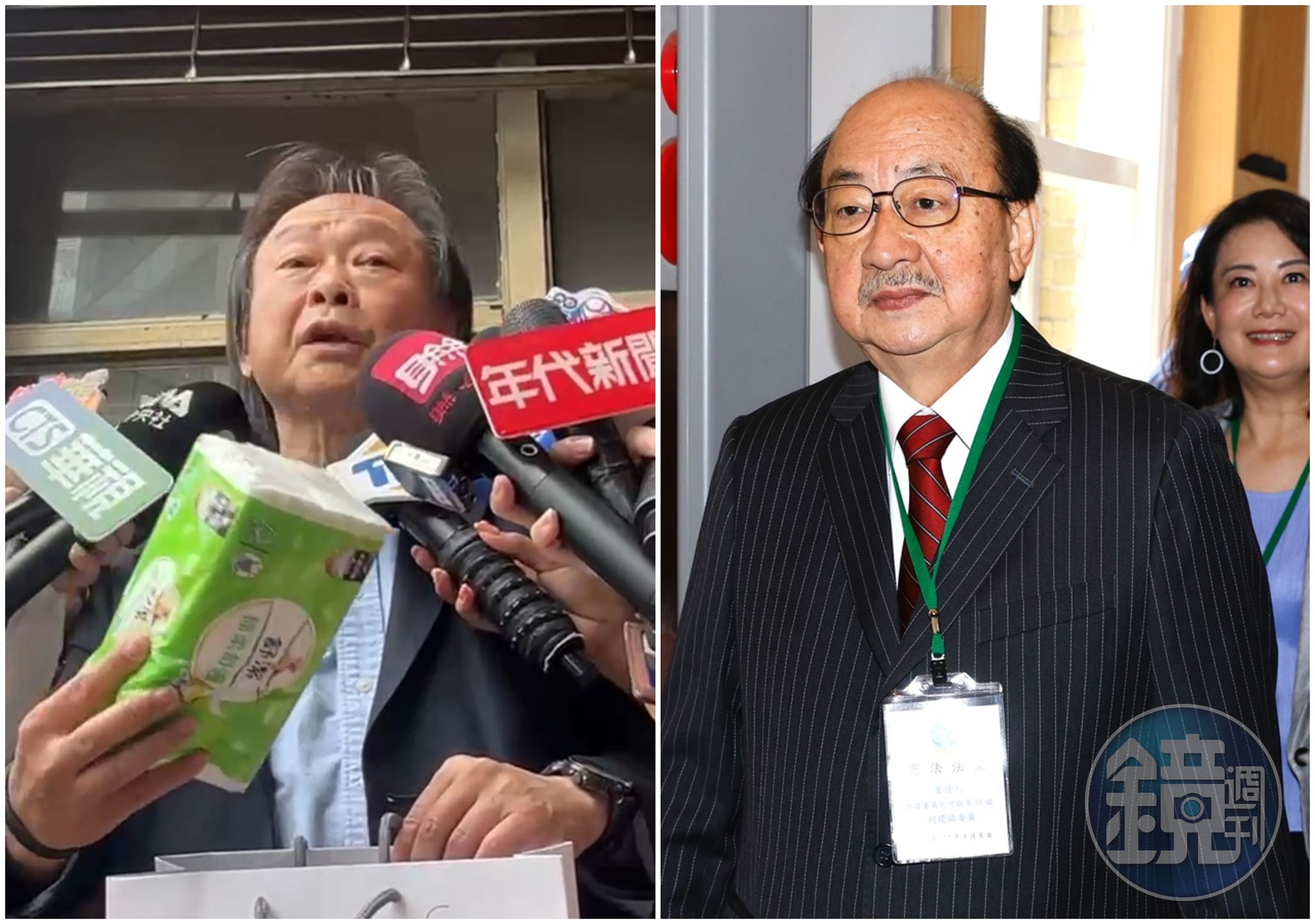 王世堅今天受訪時拿出一包衛生紙，並強調要送給黨團總召柯建銘，「讓他自己去擦屁股」（翻攝畫面／本刊資料照）
