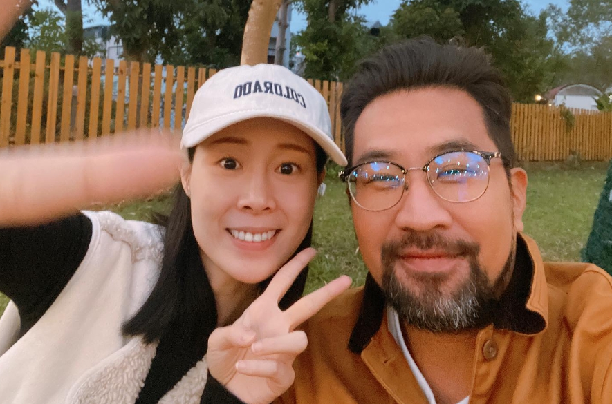 黃健瑋和老婆爆花的感情不受影響。（翻攝蔡亘晏IG）