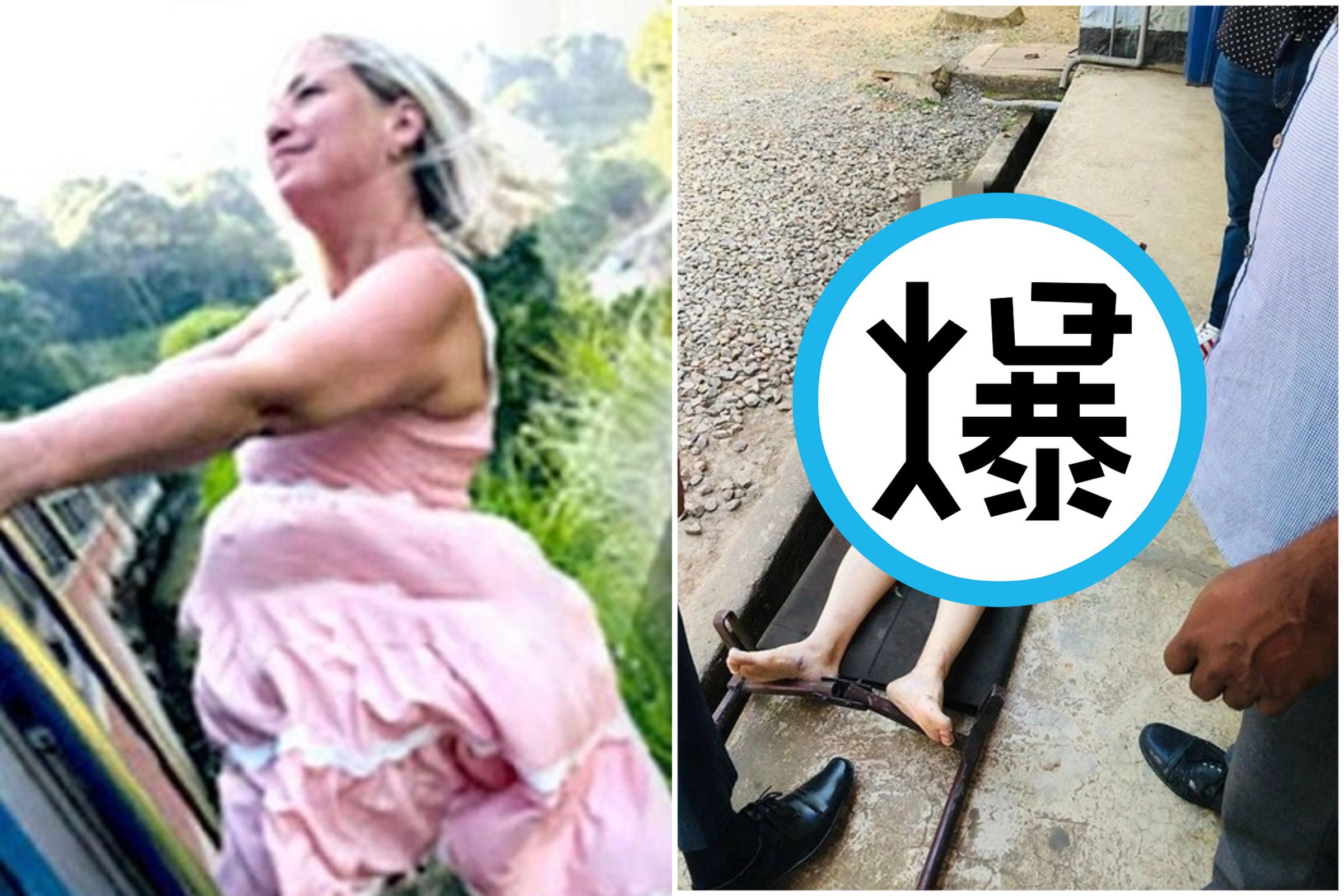 死亡自拍！熟女搭火車拍美景把身體伸出去，瞬間撞大石爆頭「啪」命沒了。（翻自woman.ru）