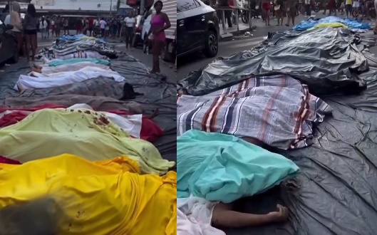 巴西里約熱內盧屍橫遍野。（翻攝X@Rembodinho）