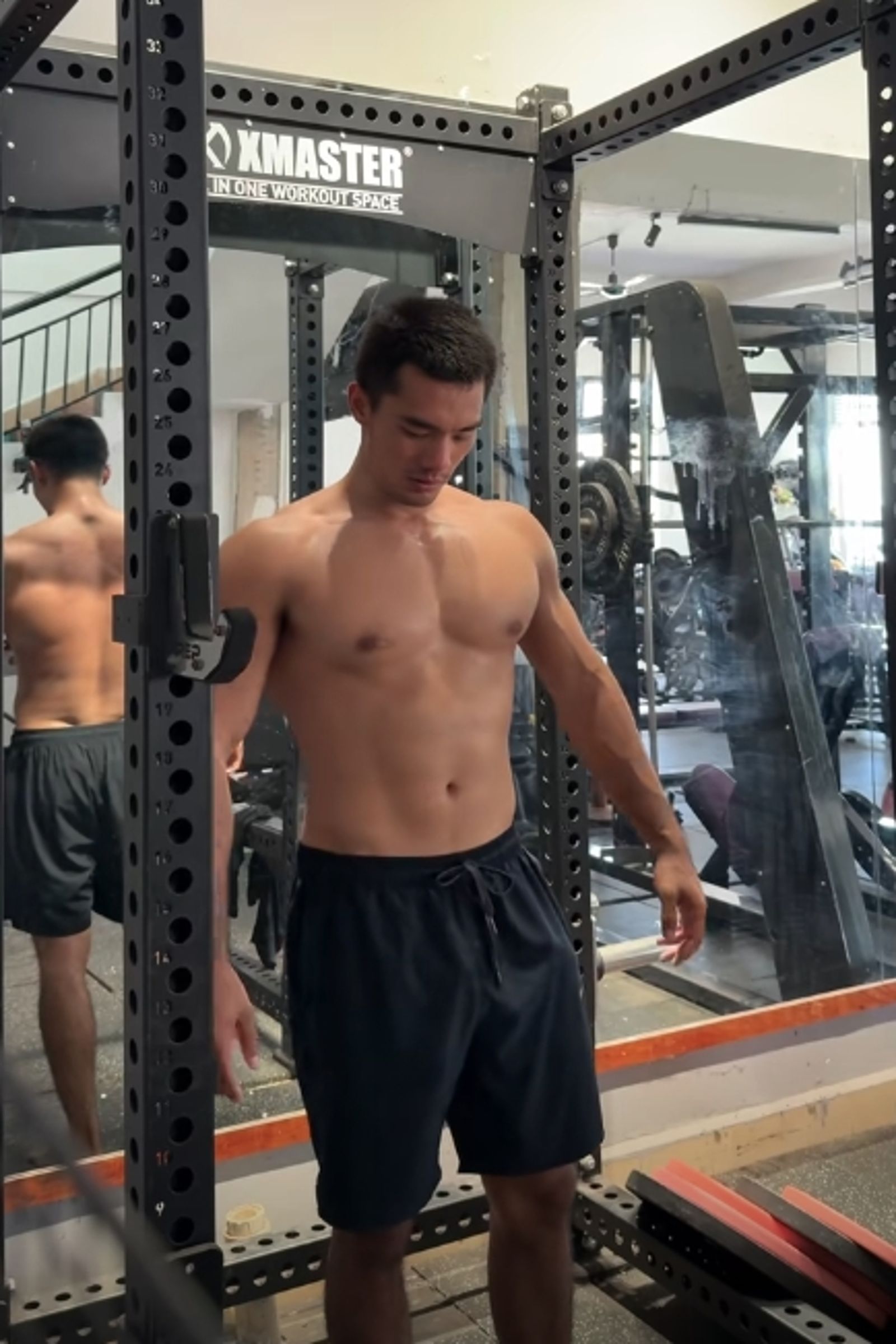 李書達的英勇事蹟被網路瘋傳，全因為他長相帥氣且擁有精壯身材。（翻攝自抖音）