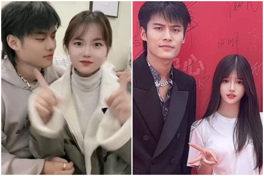 擁有超過1億粉絲的「瘋狂小楊哥」偷吃旗下女主播（右），讓元配（左）得知後氣得提告。（翻攝自小楊哥微博）