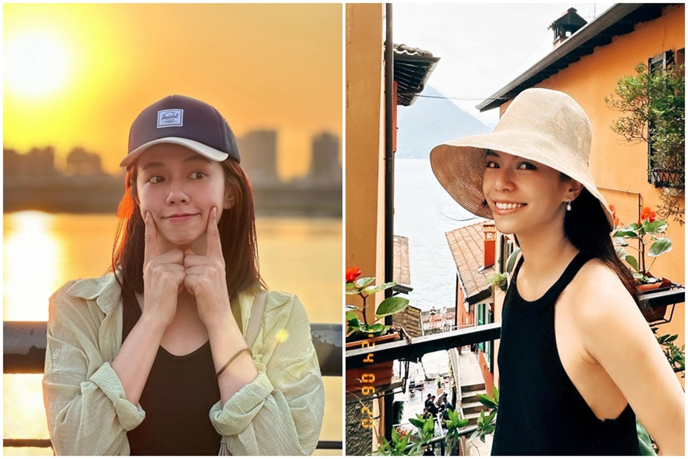 夏于喬與宋芸樺的撞臉,是神似度最高的一對。(翻攝自夏于喬、宋芸樺臉書)