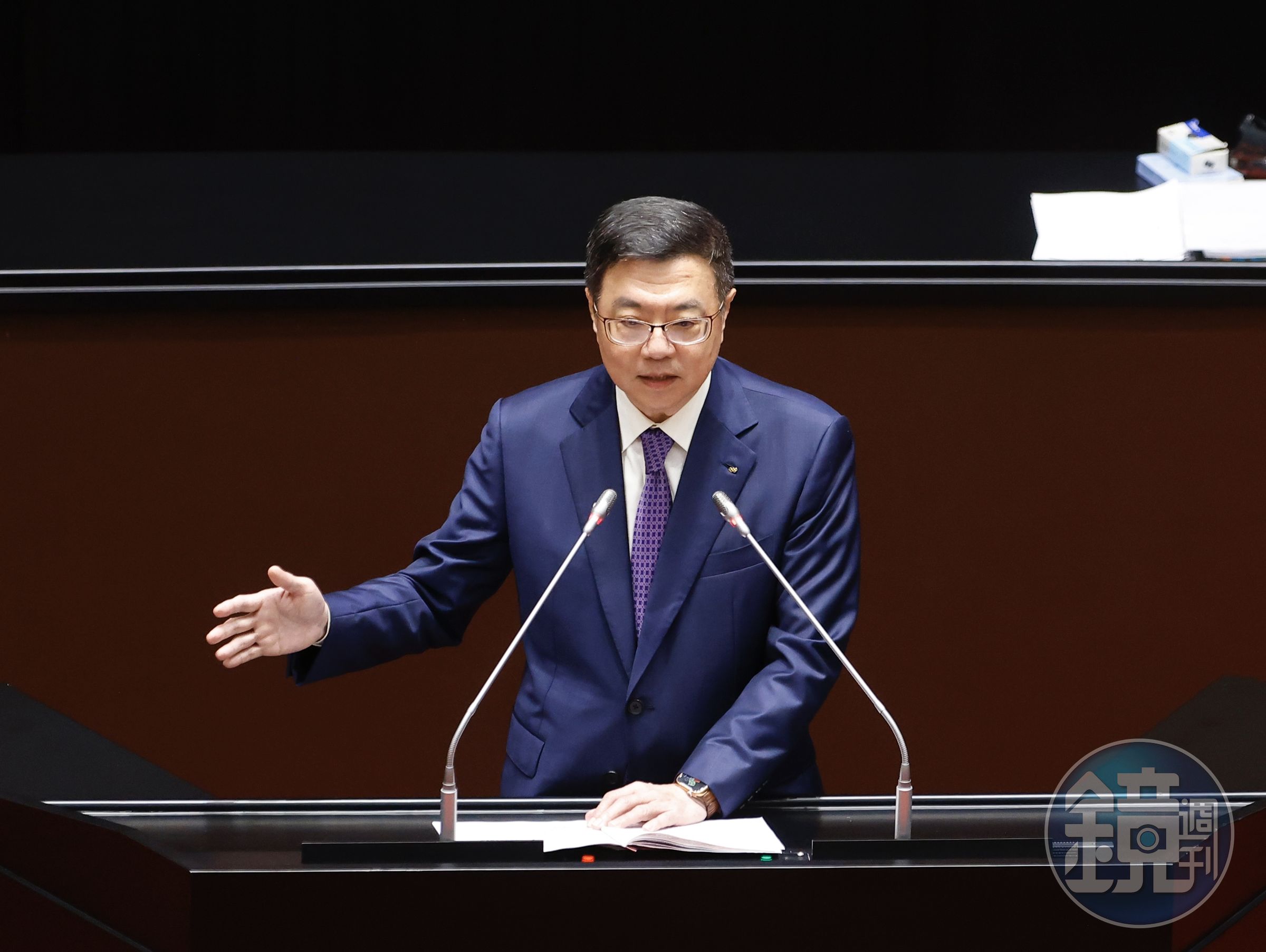 卓榮泰今（31日）前往立法院進行施政報告並備詢。