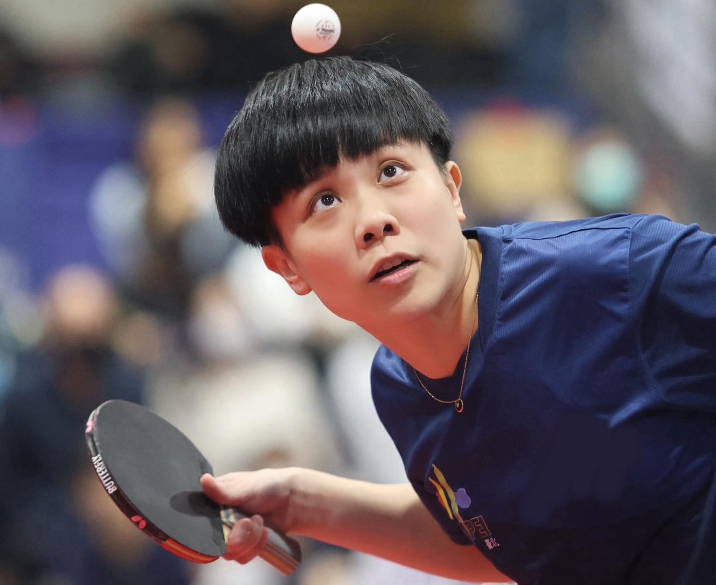 鄭怡靜在個人賽後，再度再女子桌球團體賽對上孫穎莎。（翻攝臉書@鄭怡靜 CHENG I-Ching）