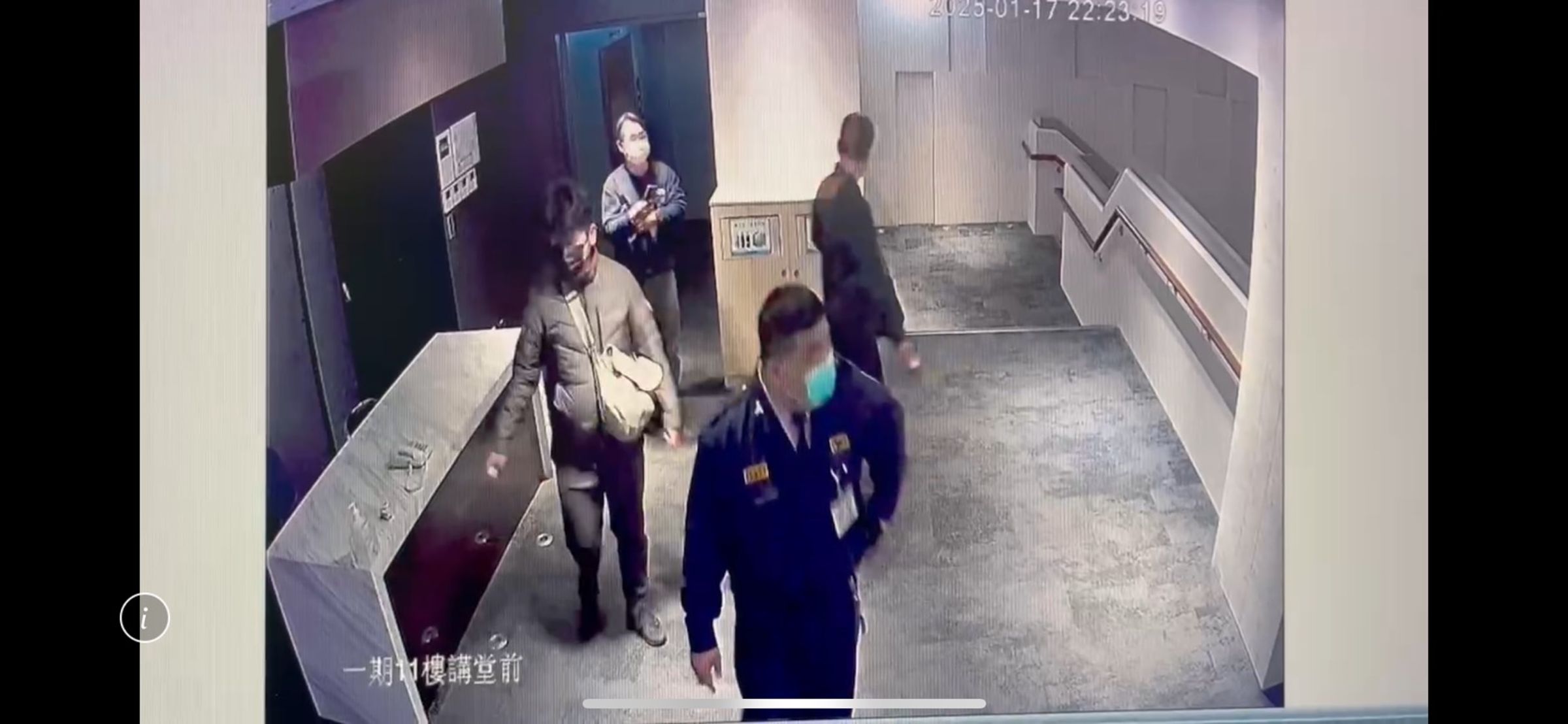 警員會同院方保全在院區內巡邏。(彰基提供)