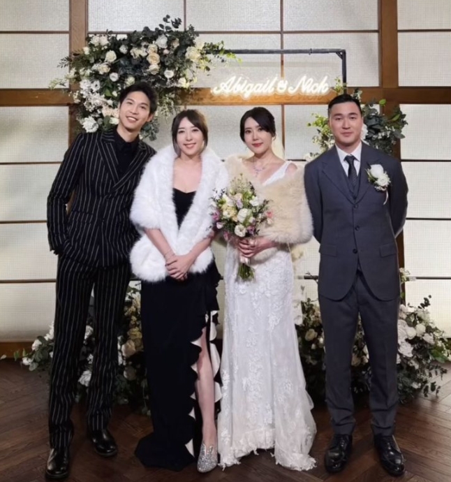 五熊3年前閃嫁當時男友,如今姊姊也追上妹妹腳步完婚。(翻攝自五熊IG)