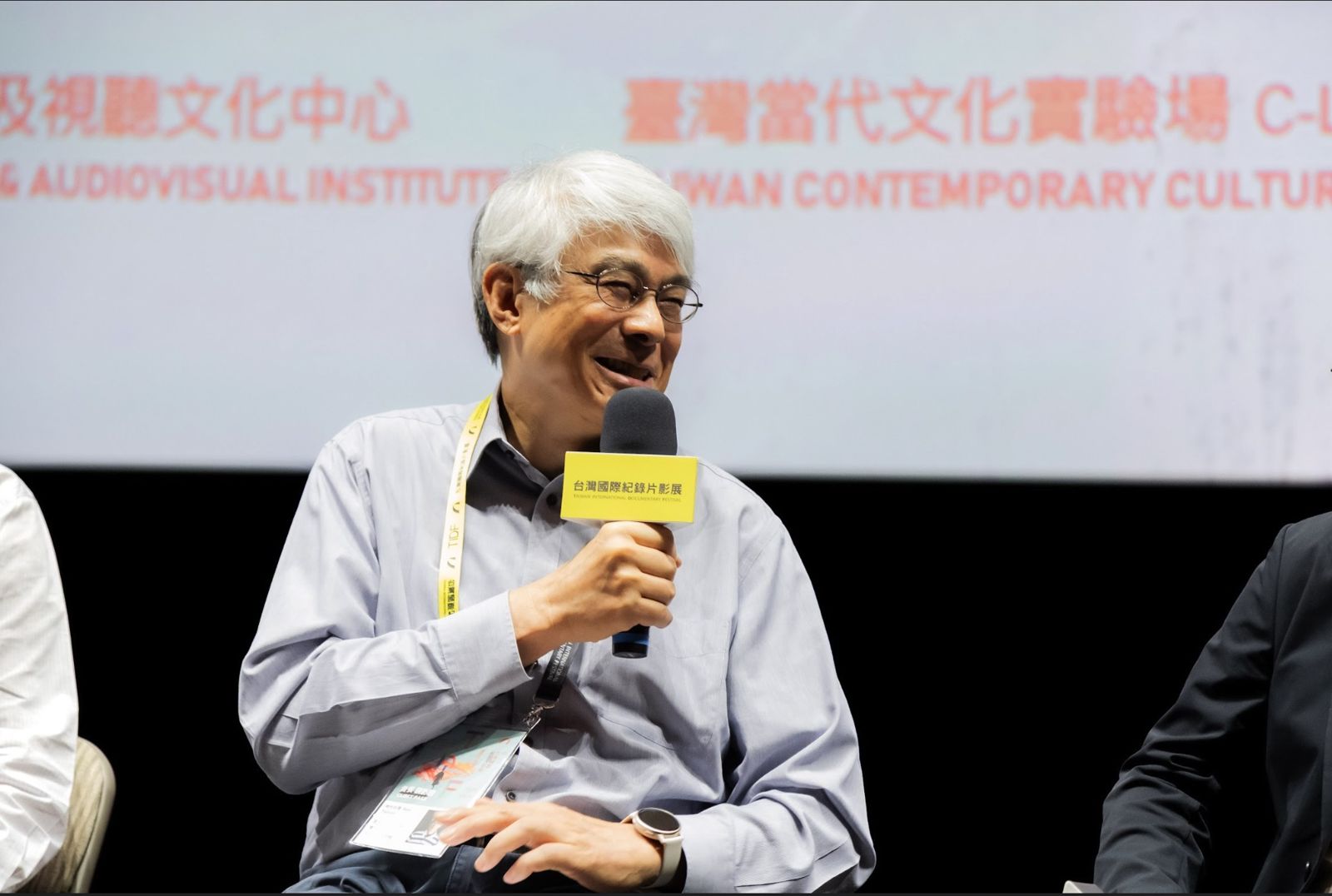 導演李道明在映後感性說道：「不管看這部片幾次，我依然很感動、也感謝所有曾經訪問的人。」（國家影視聽中心提供）