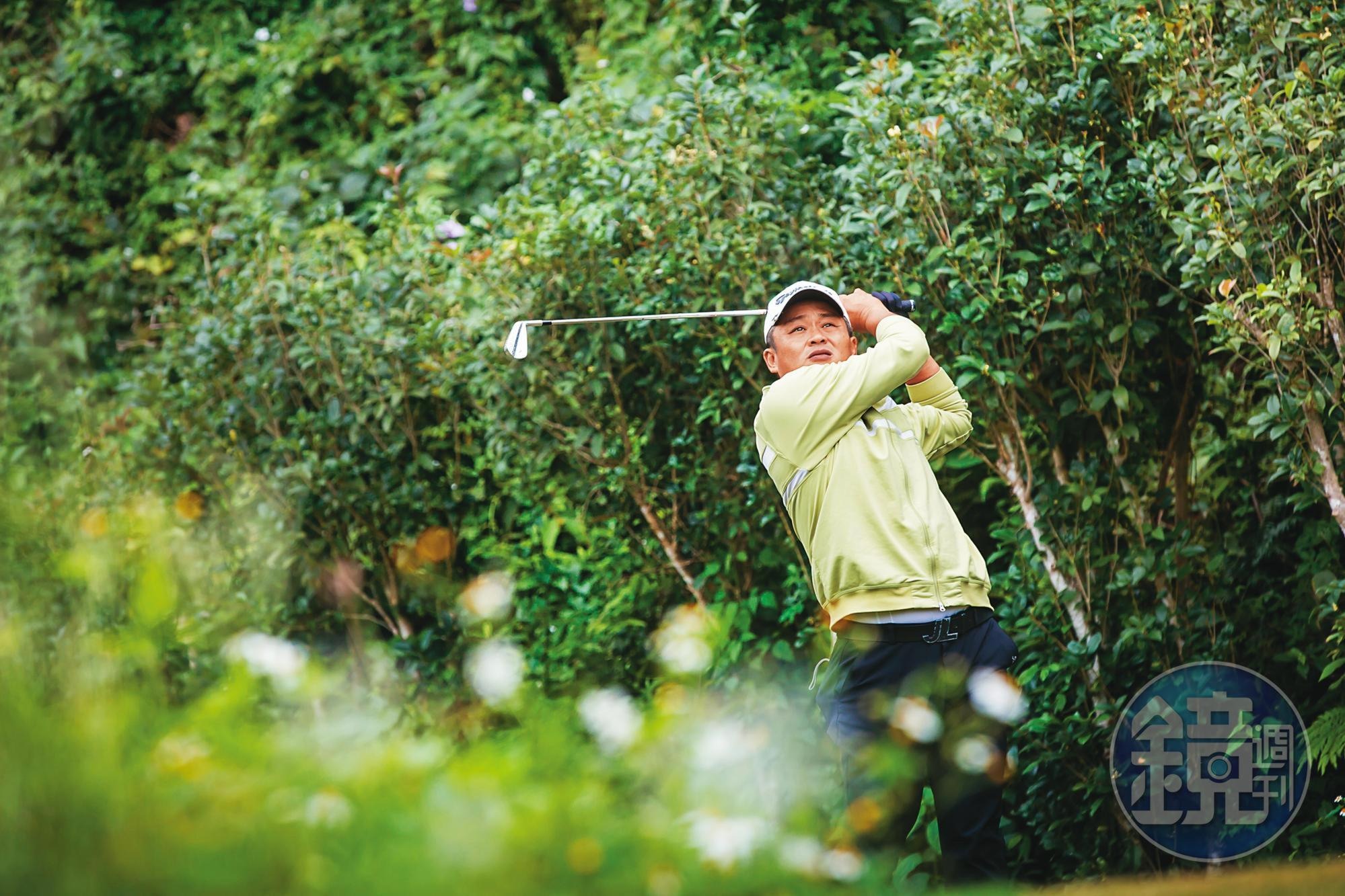 張誌家人生大起大落，40歲轉戰高爾夫球，盼望重啟「第二人生」。（本刊資料照）