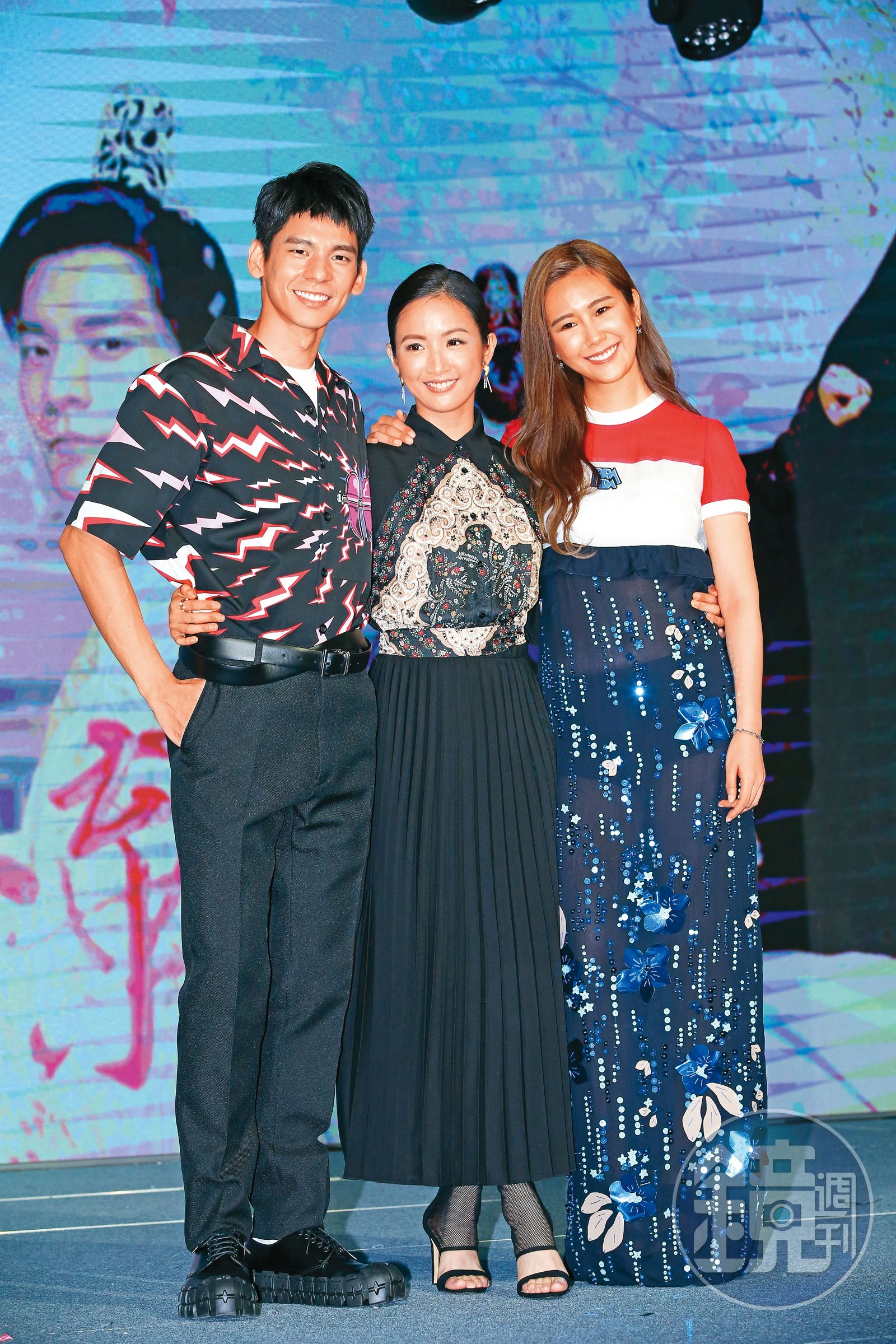 黃心娣(右起)曾和林依晨﹑林柏宏同門,合作多部戲劇演出。(圖/鏡週刊)