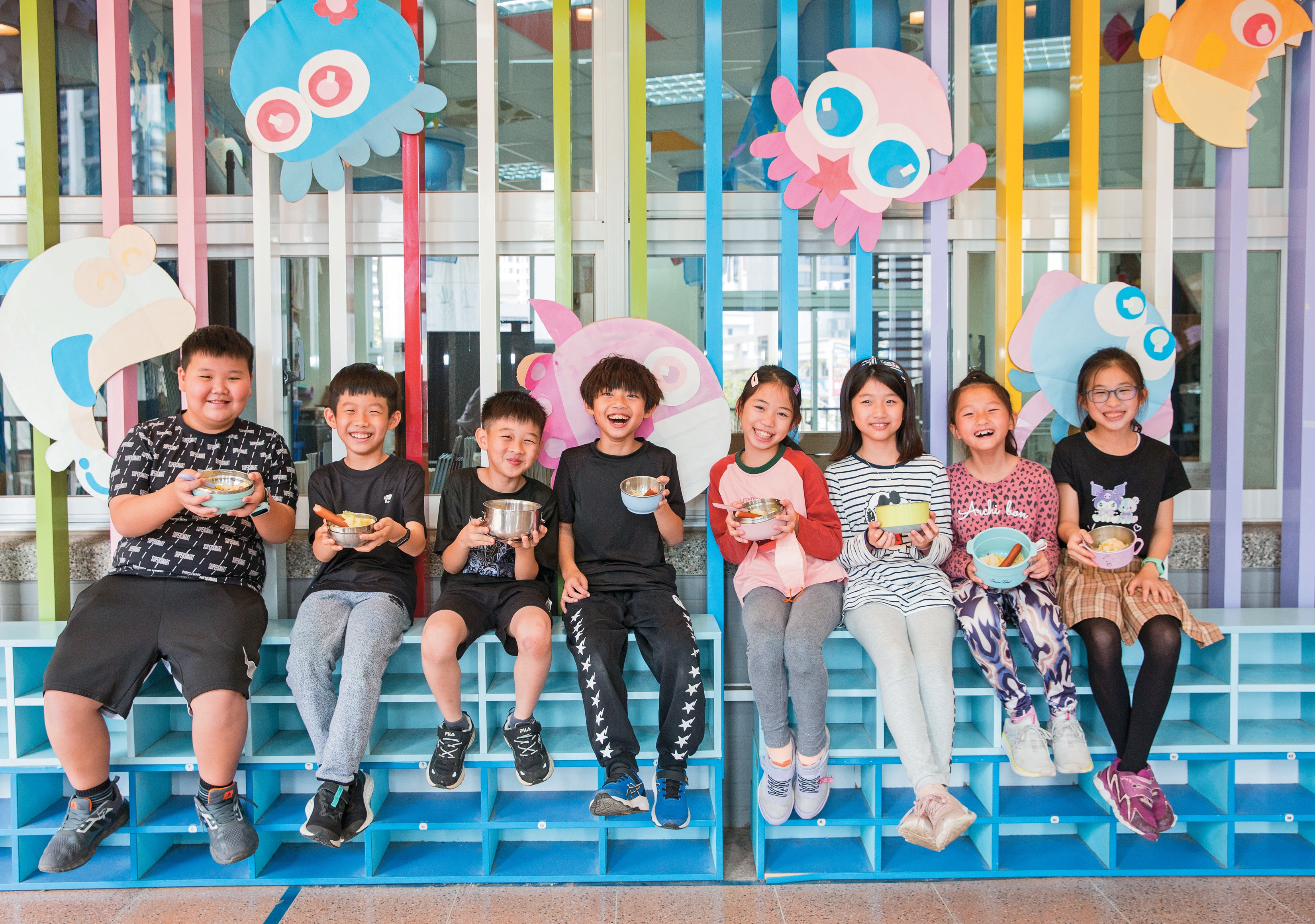 新竹縣的「聰明營養午餐」讓孩子吃得美味、健康又安全。（攝影／林煒凱）