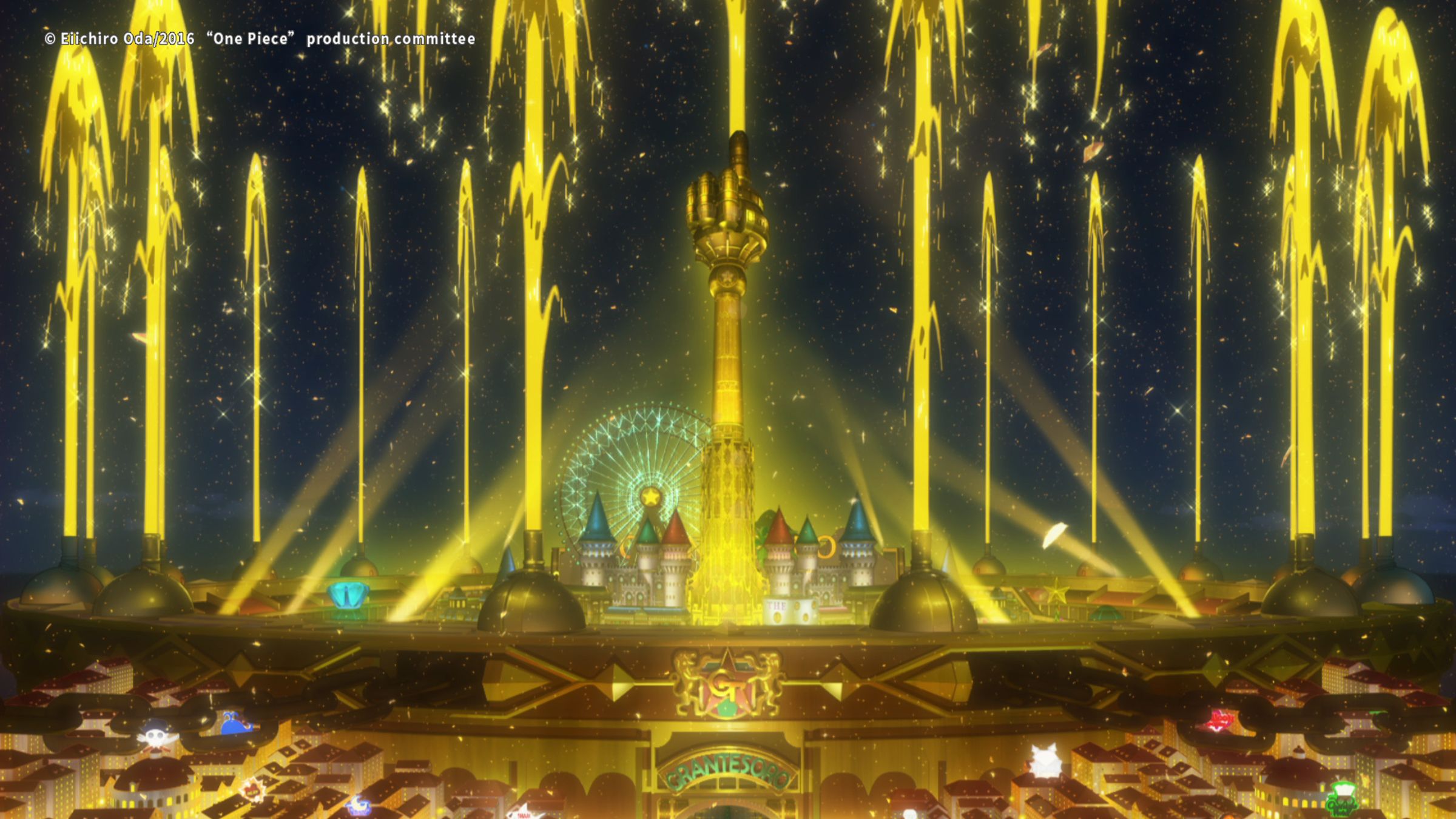 《航海王劇場版：GOLD》視覺富麗堂皇，聲優卡司也是金光閃閃。 （壹壹喜喜提供）
