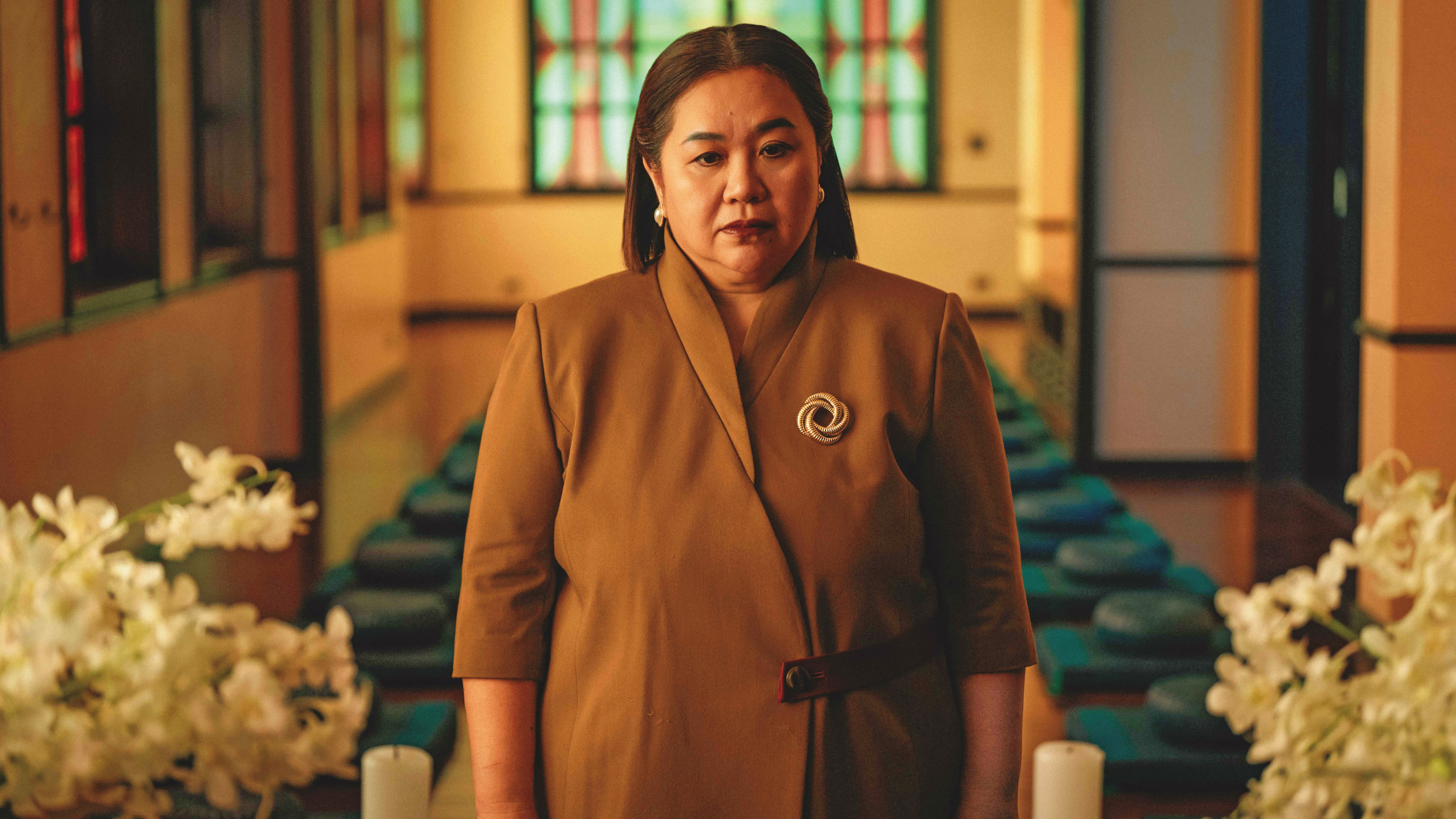 《回魂計》的悅心，從頭到尾都毫無良知，把各種人際關係變成斂財的對象，也是鍾欣凌演過最冷血的反派。（Netflix提供）