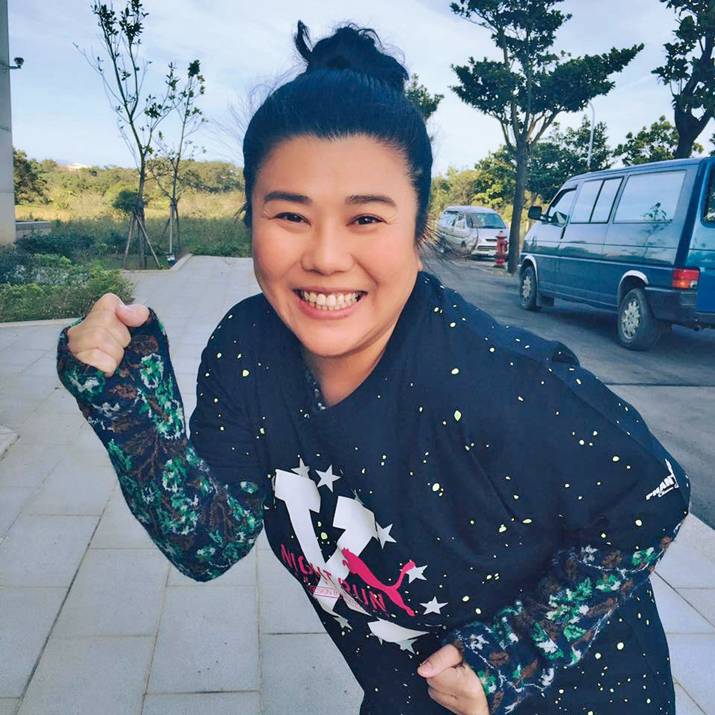 林美秀和小14歲的攝影師閃婚，婚姻生活至今仍相當甜蜜。（翻攝自林美秀臉書）