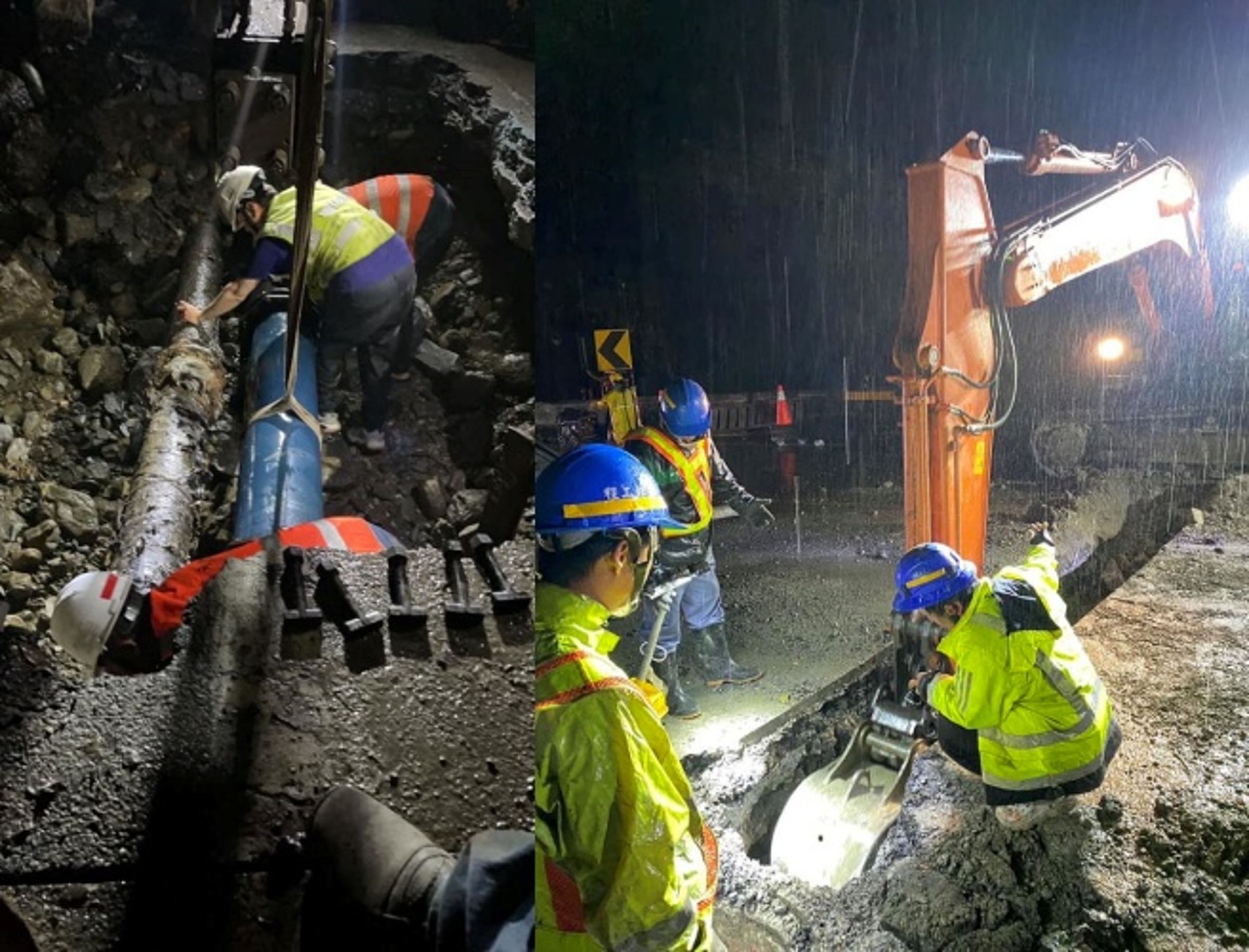 0403地震威力強大，台電及電廠工作同仁全力搶修。（翻攝自經濟部臉書）