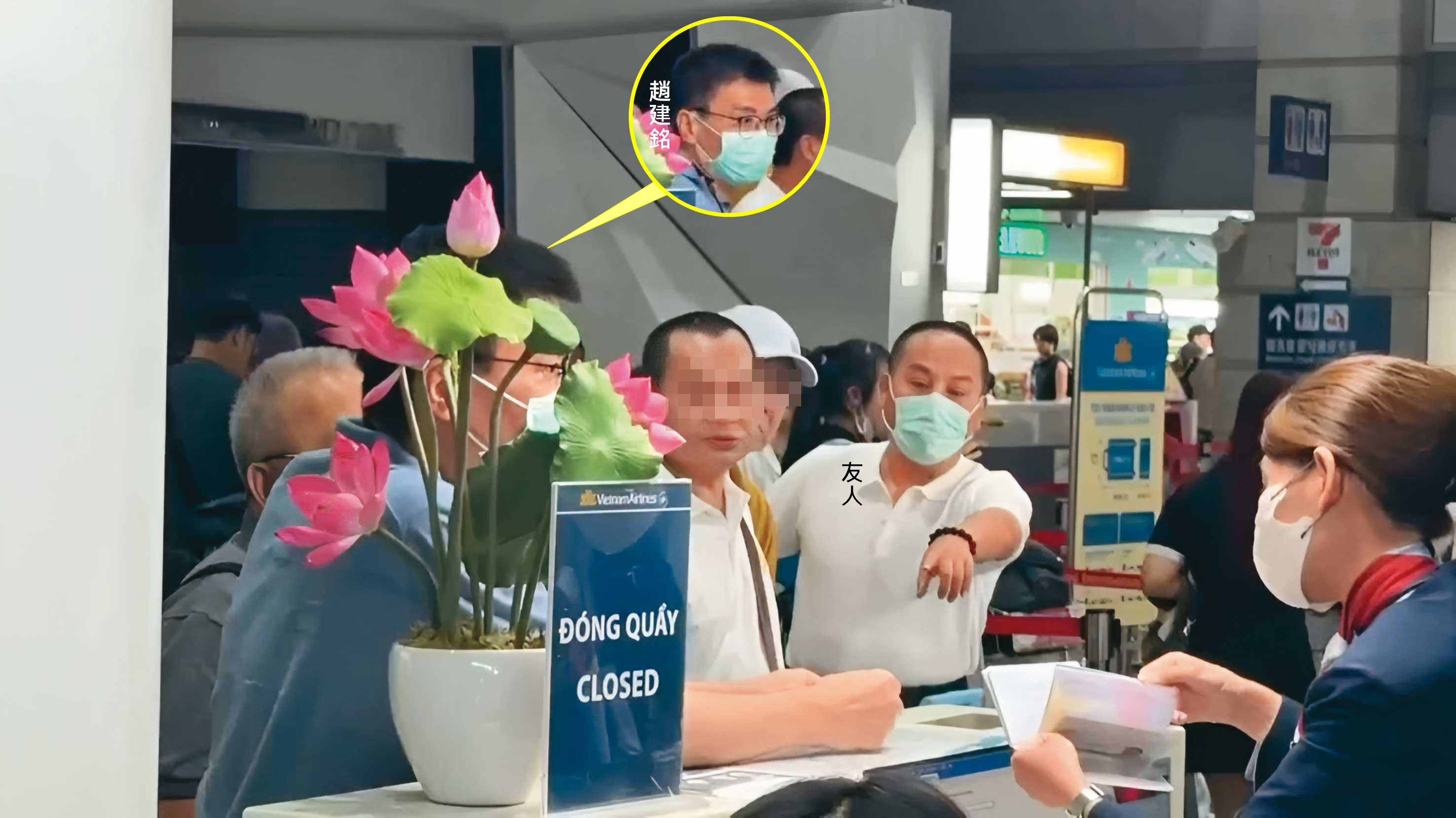 2026/08/17趙建銘友人要求記者「別再一直拍了」，陳幸妤認出此人是趙的昔日獄友，巧合的是，本刊直擊對方與趙建銘繫同款LV皮帶，且深夜訪趙，可見雙方交情深厚。（鏡新聞提供）