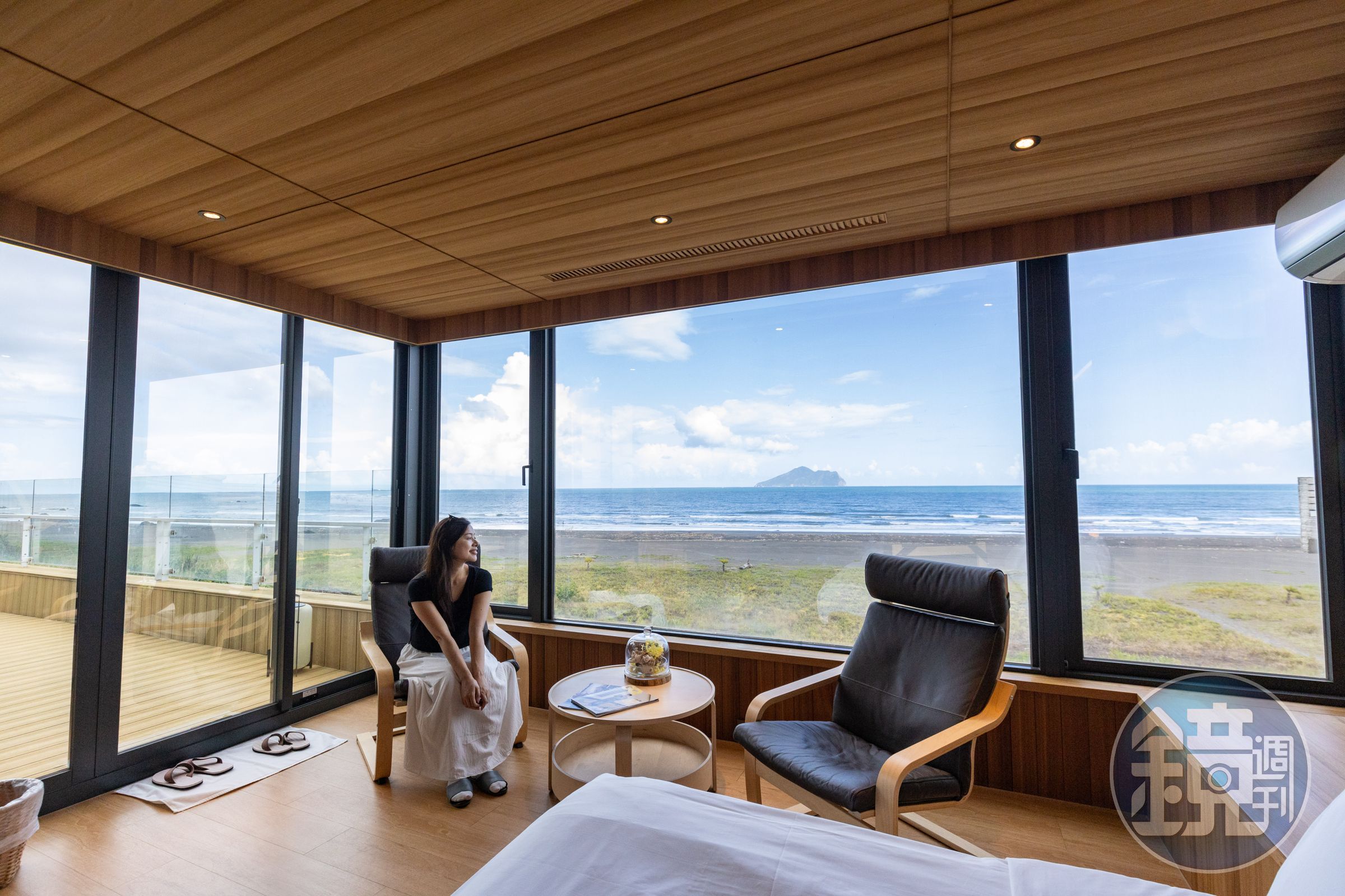 位在宜蘭頭城的「PLAY Hotel」僅有6間房，窗外就是太平洋海景。
